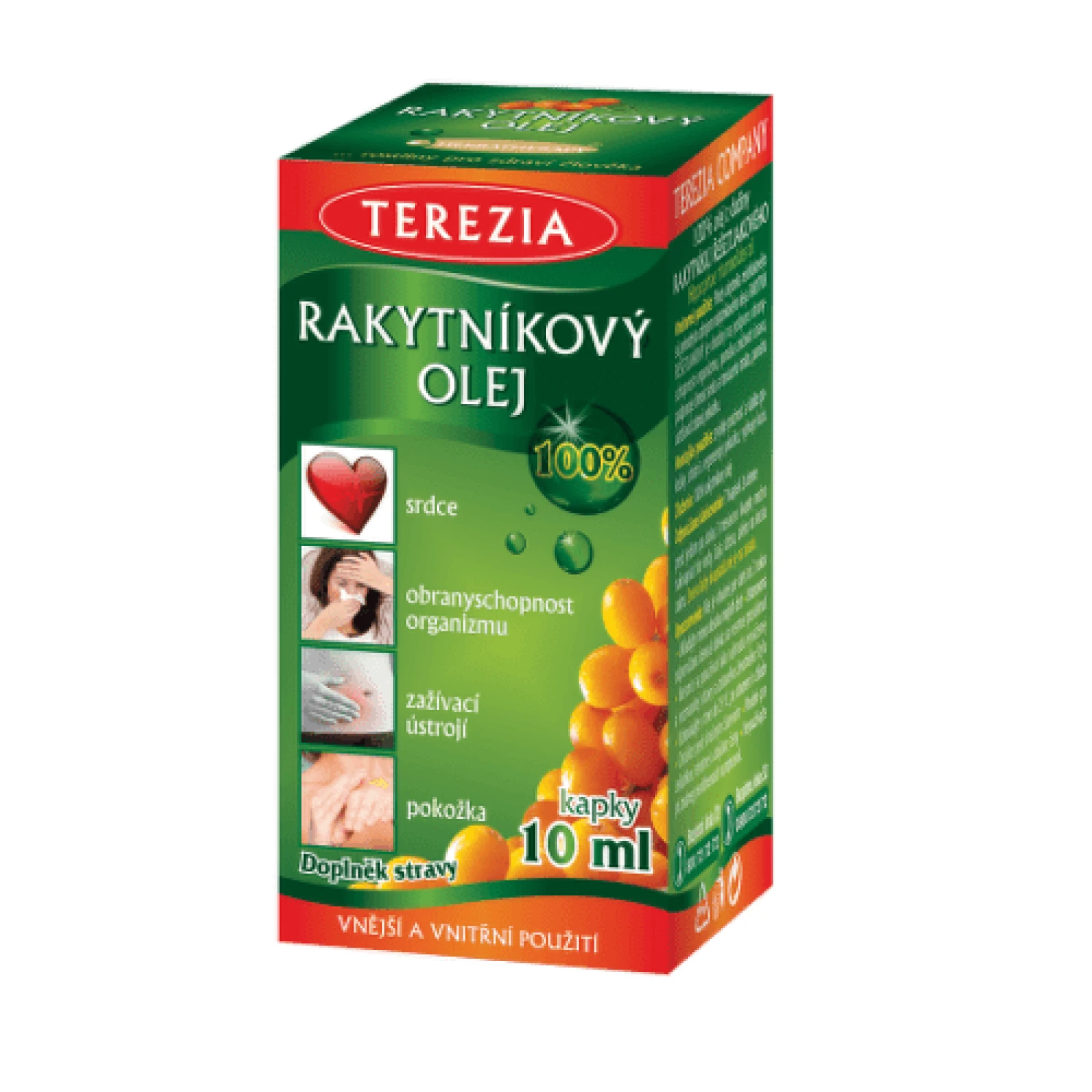 TEREZIA Rakytníkový olej 100% kvapky 10 ml · záber 1