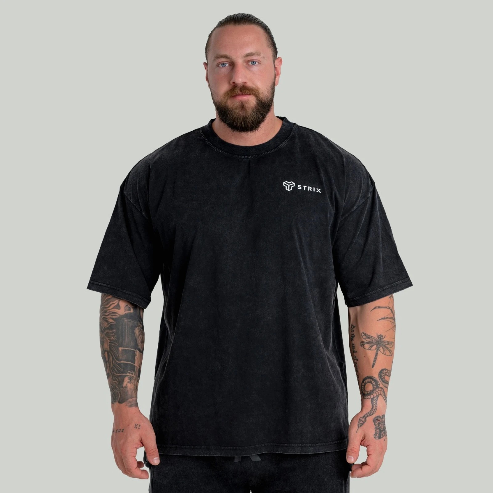 STRIX Ohlapna majica Tee Washed Black - Velikost: S | Barva: čierna | Teža: 0,23 g | Pakiranje: 95 · záber 1