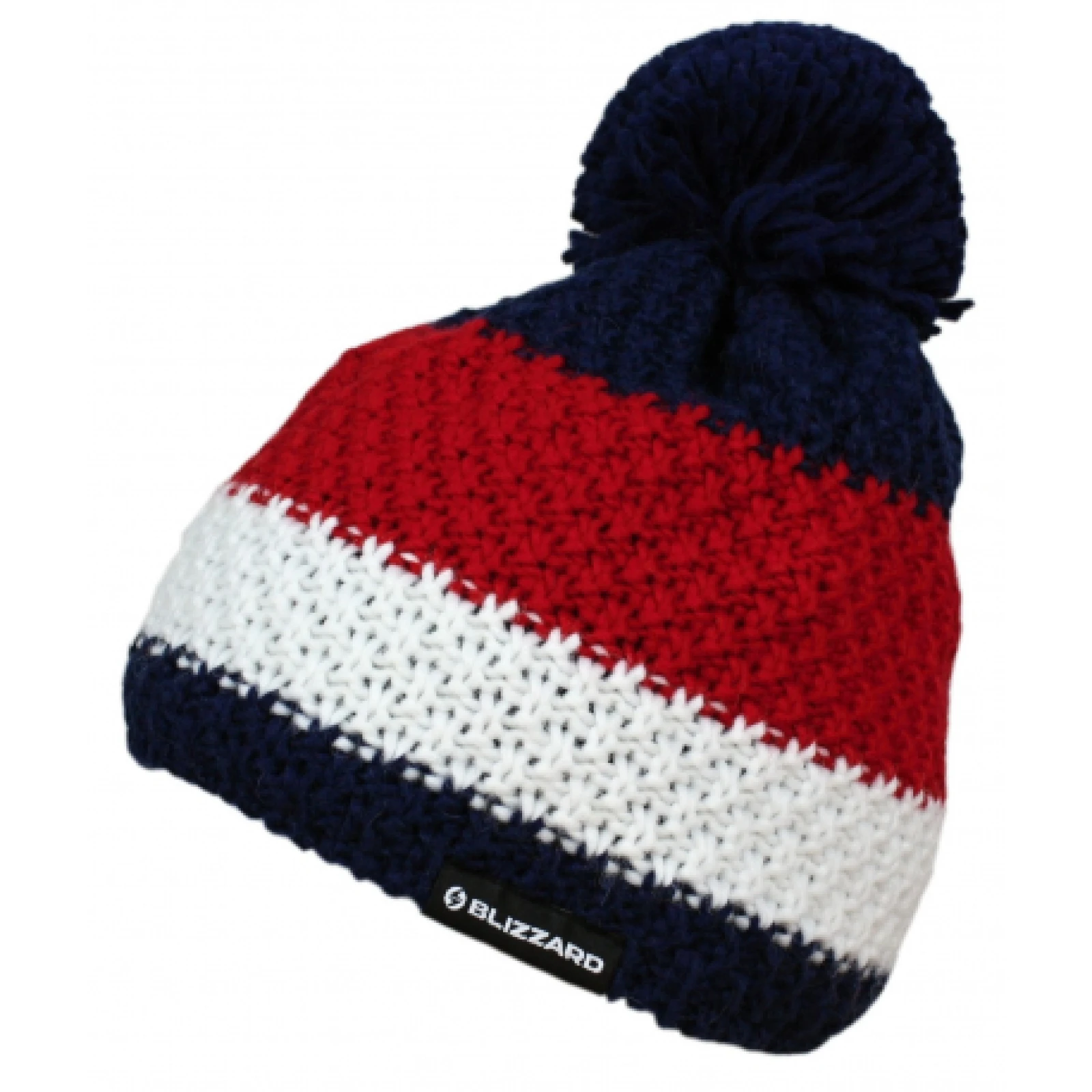 Zimná čiapka BLIZZARD Quest, blue white red · záber 1
