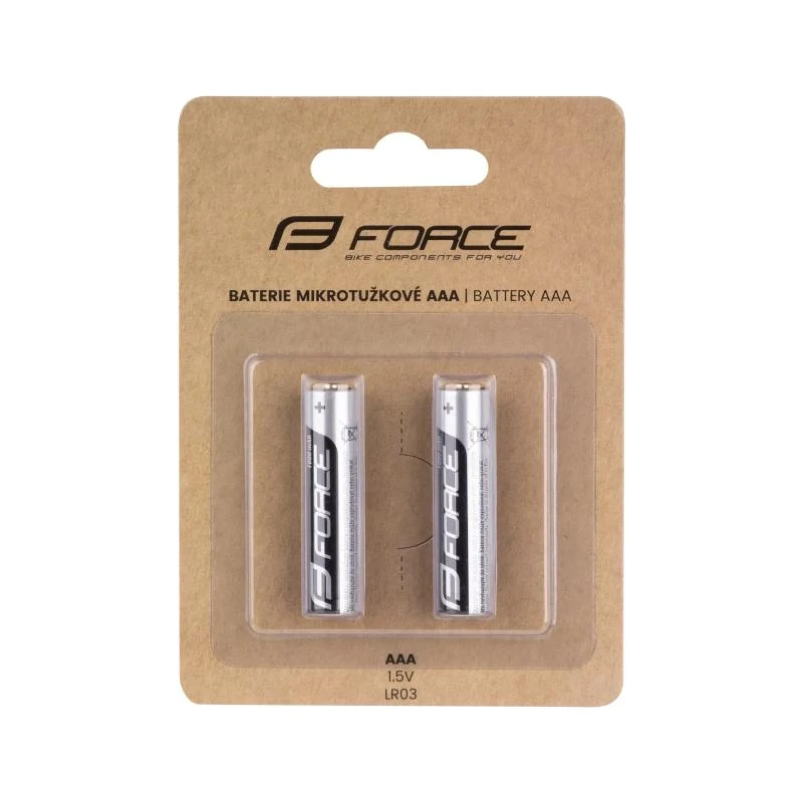 Force Baterie mikrotužkové AAA / 1,5V 1 x 2 ks · záber 1