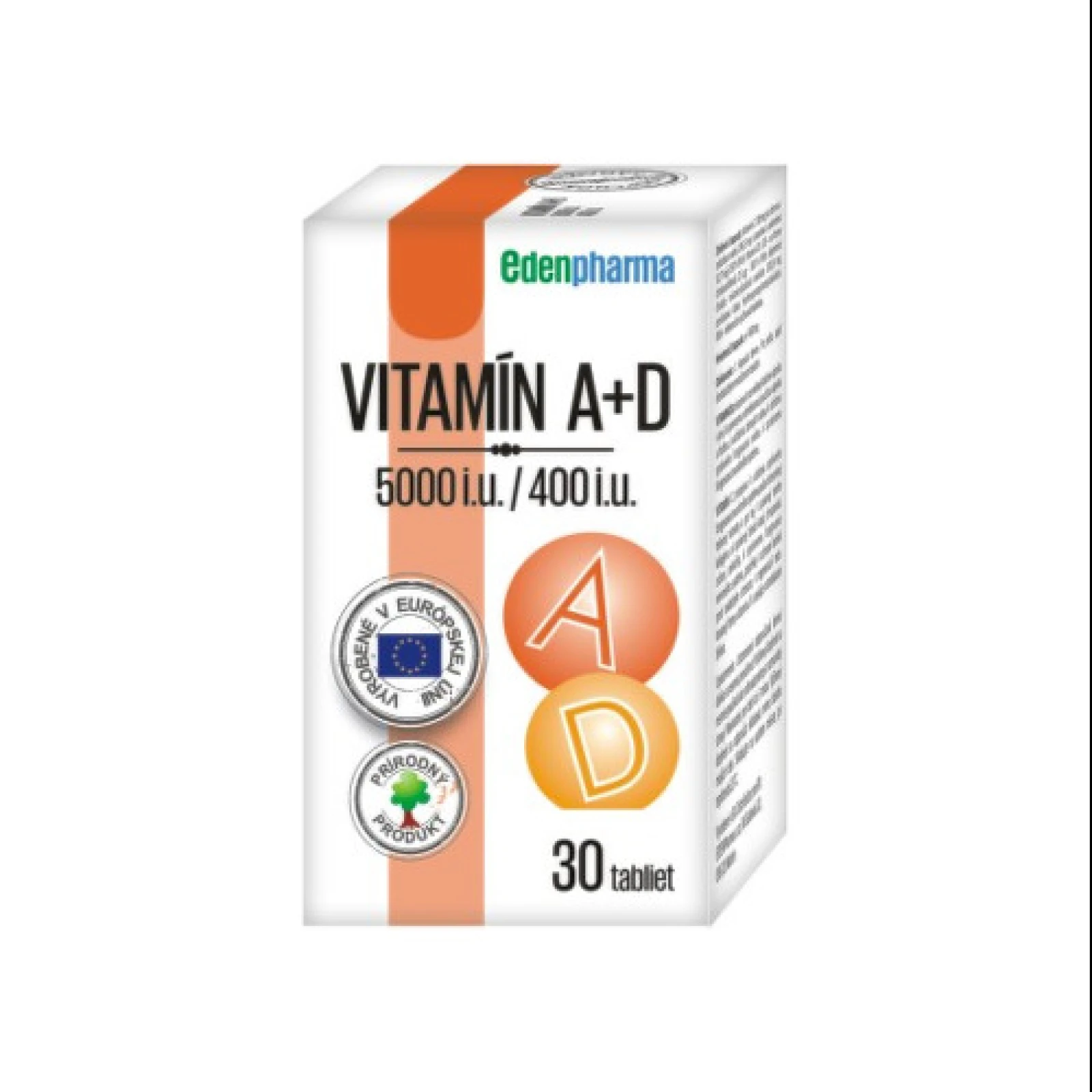EDENPHARMA Vitamín A + D 30 tabliet · záber 1