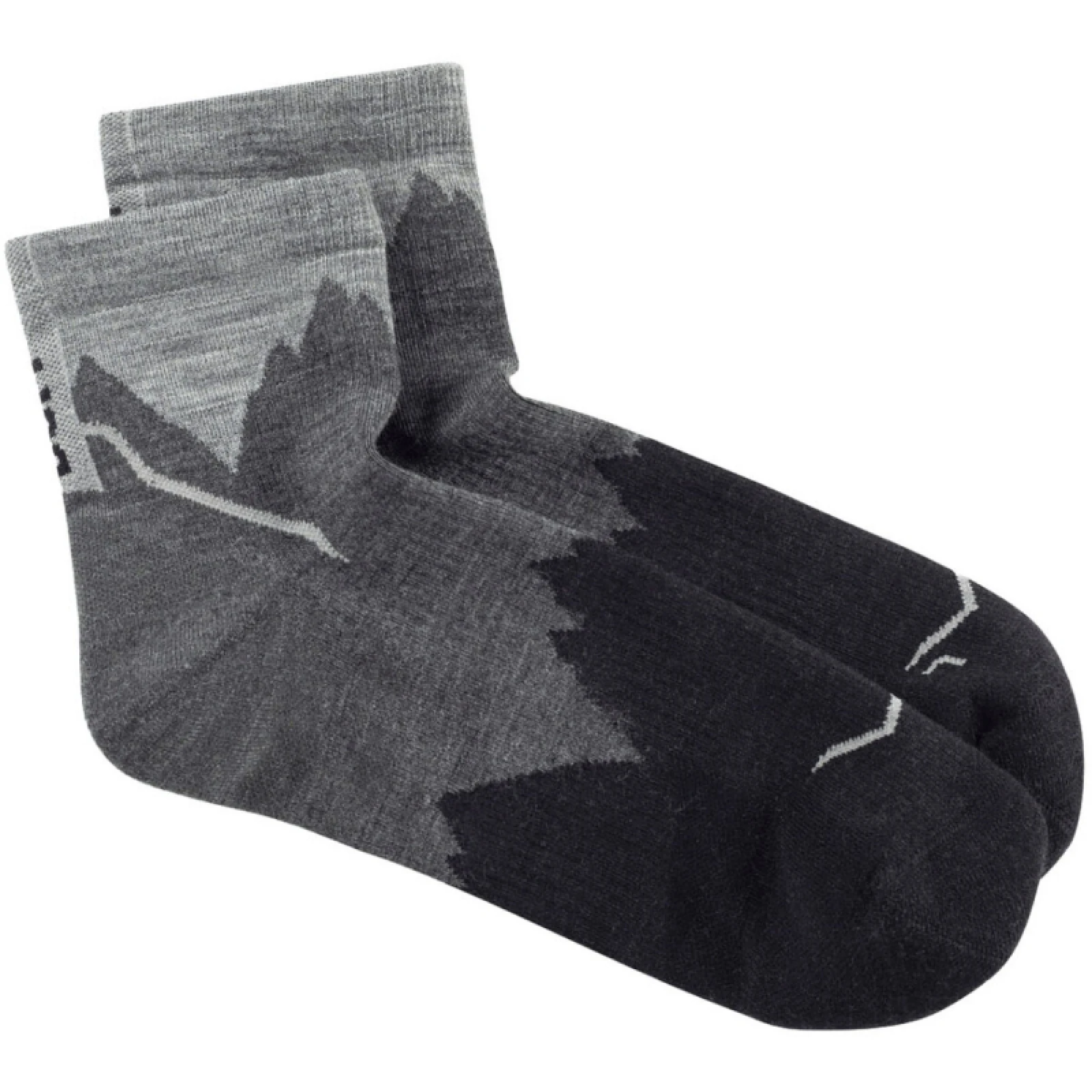 Turistické ponožky BUFF MERINO LIGHTWEIGHT QUARTER SOCK LWQ3 BLACK · záber 3