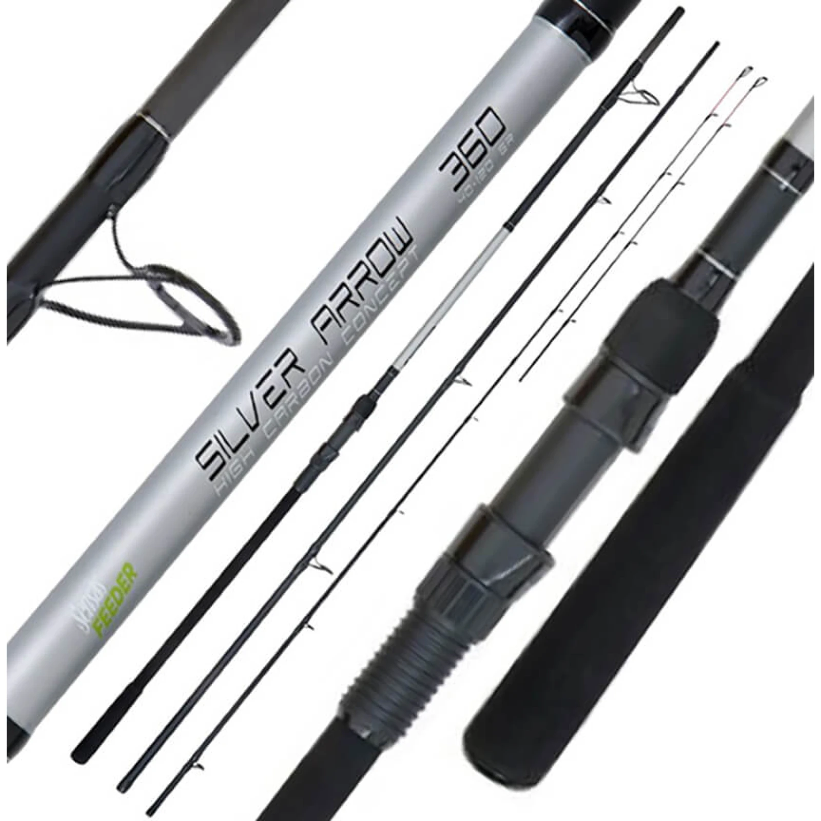 SENSAS Silver Arrow Feeder dĺžka 3,30 m, záťaž 25-75 g · záber 1