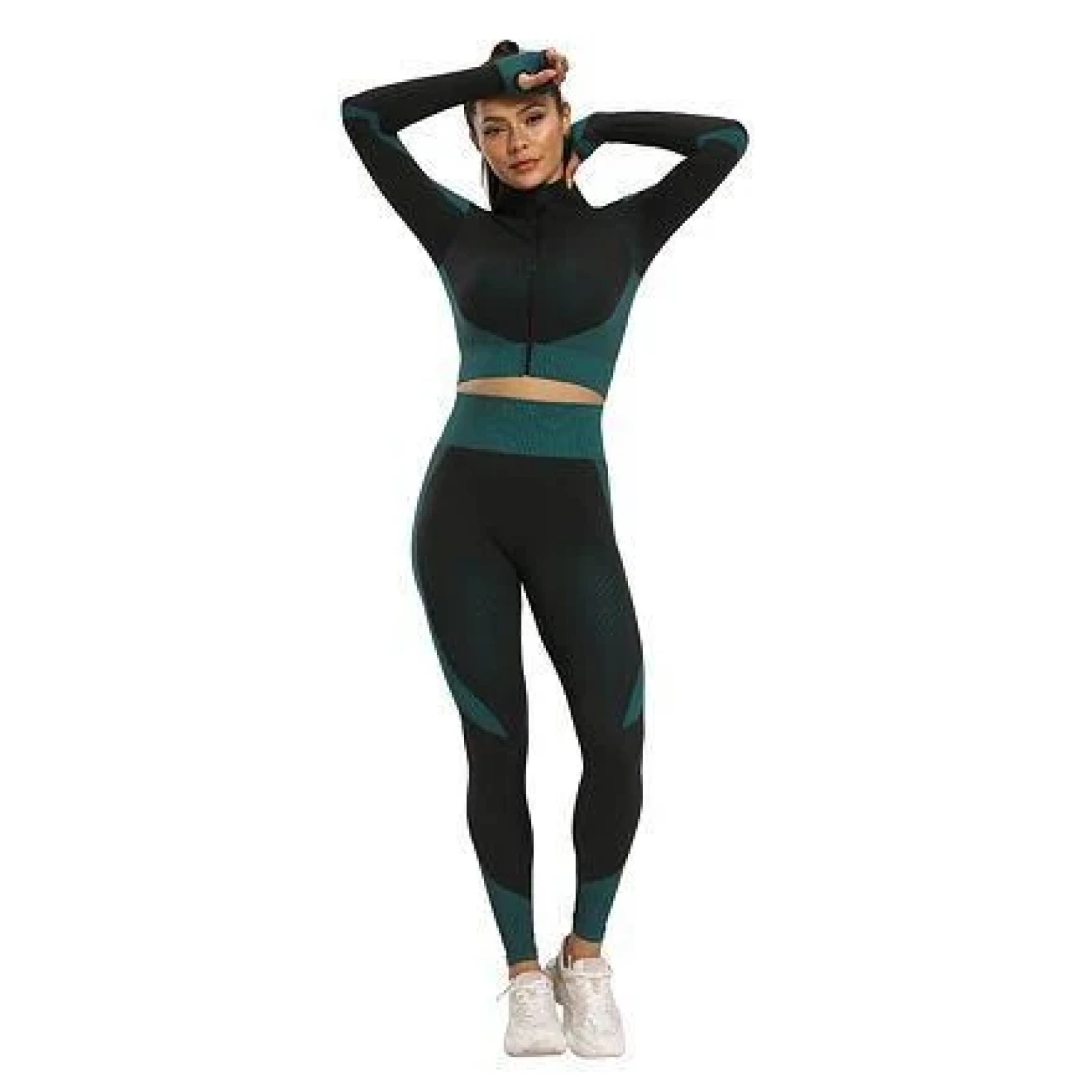 Merco Yoga Sense fitness set dámský zelená tm. POUZE L (VÝPRODEJ) · záber 1