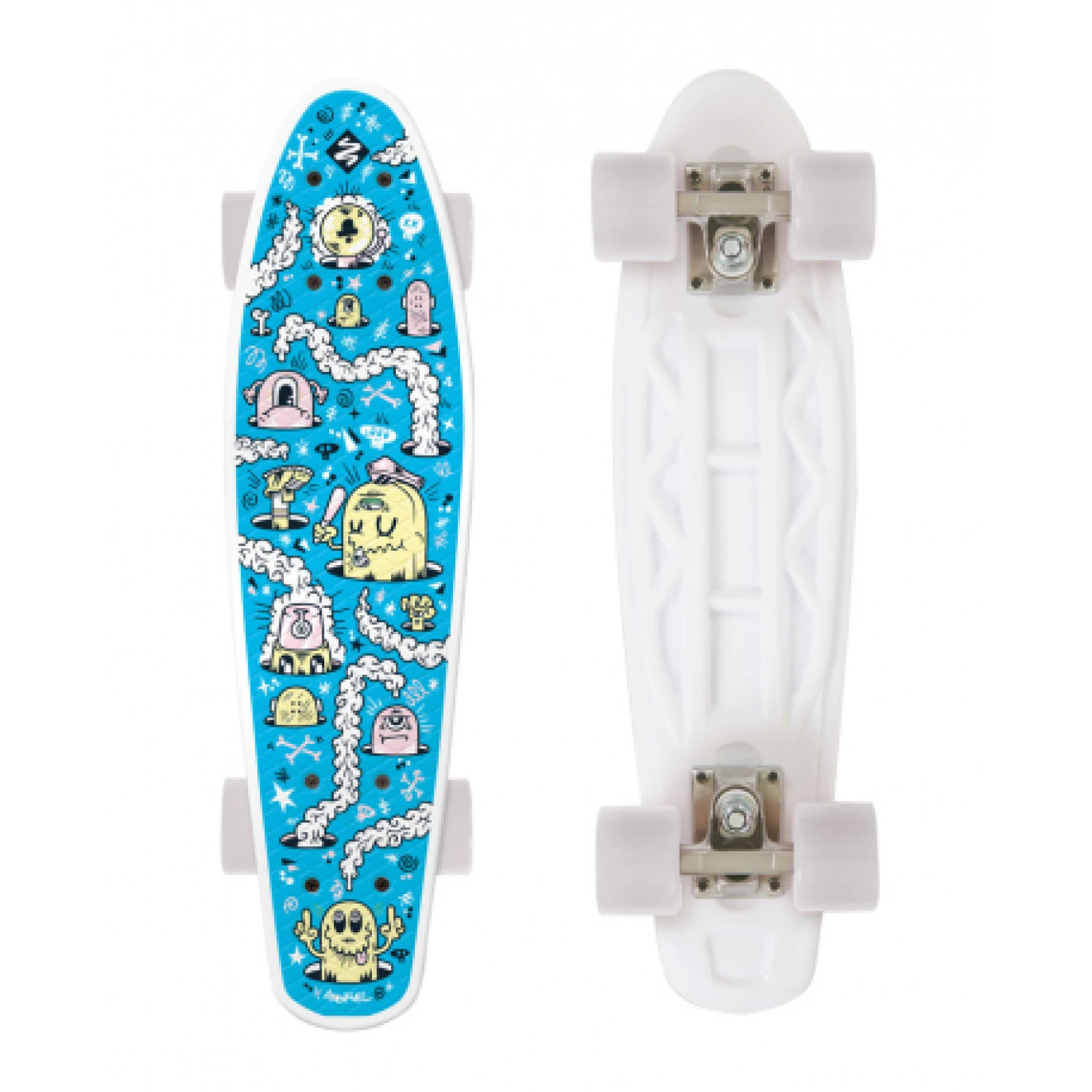 Pennyboard FIZZ FUN BOARD Alarm Blue 2020 · záber 1
