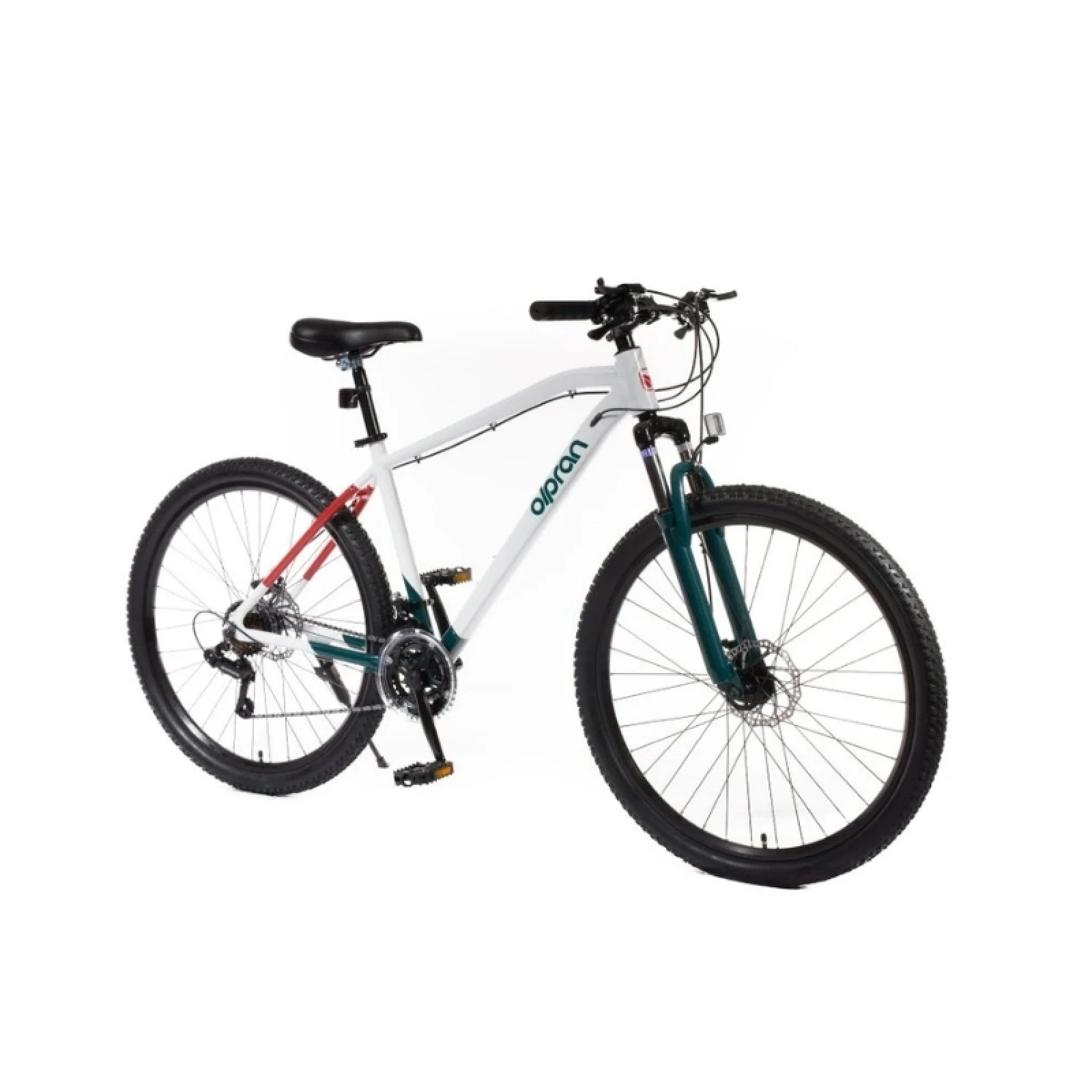 Olpran CANIS Man 27,5" - 2025 biela/tmavá petrolejová/tmavo červená - 18" (158-177 cm) · záber 2