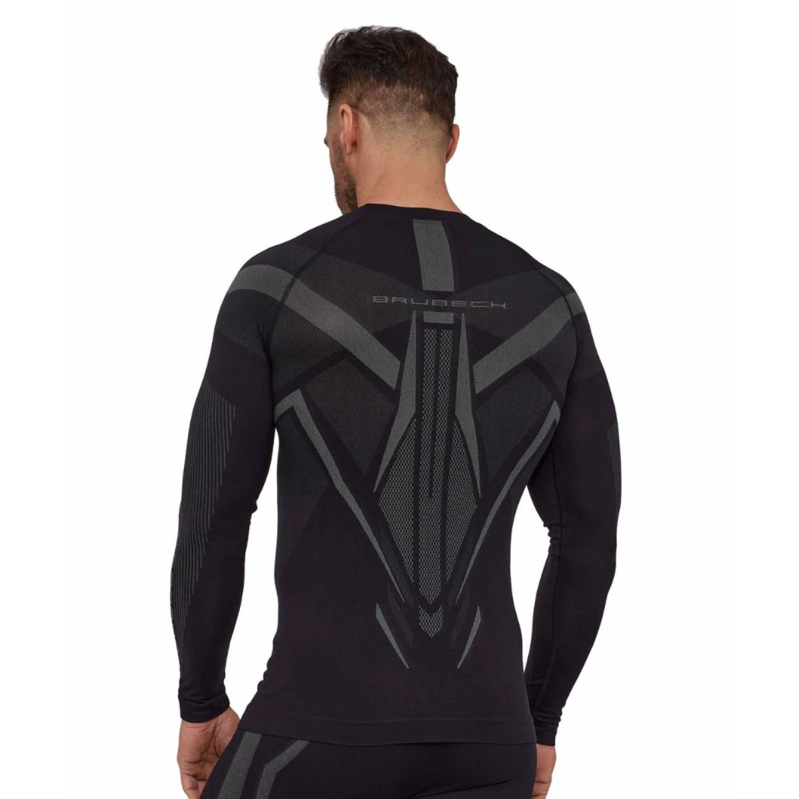 Brubeck Dry s dlouhým rukávem LS1743M Black/Graphite - M - Veľkosť: M · záber 2