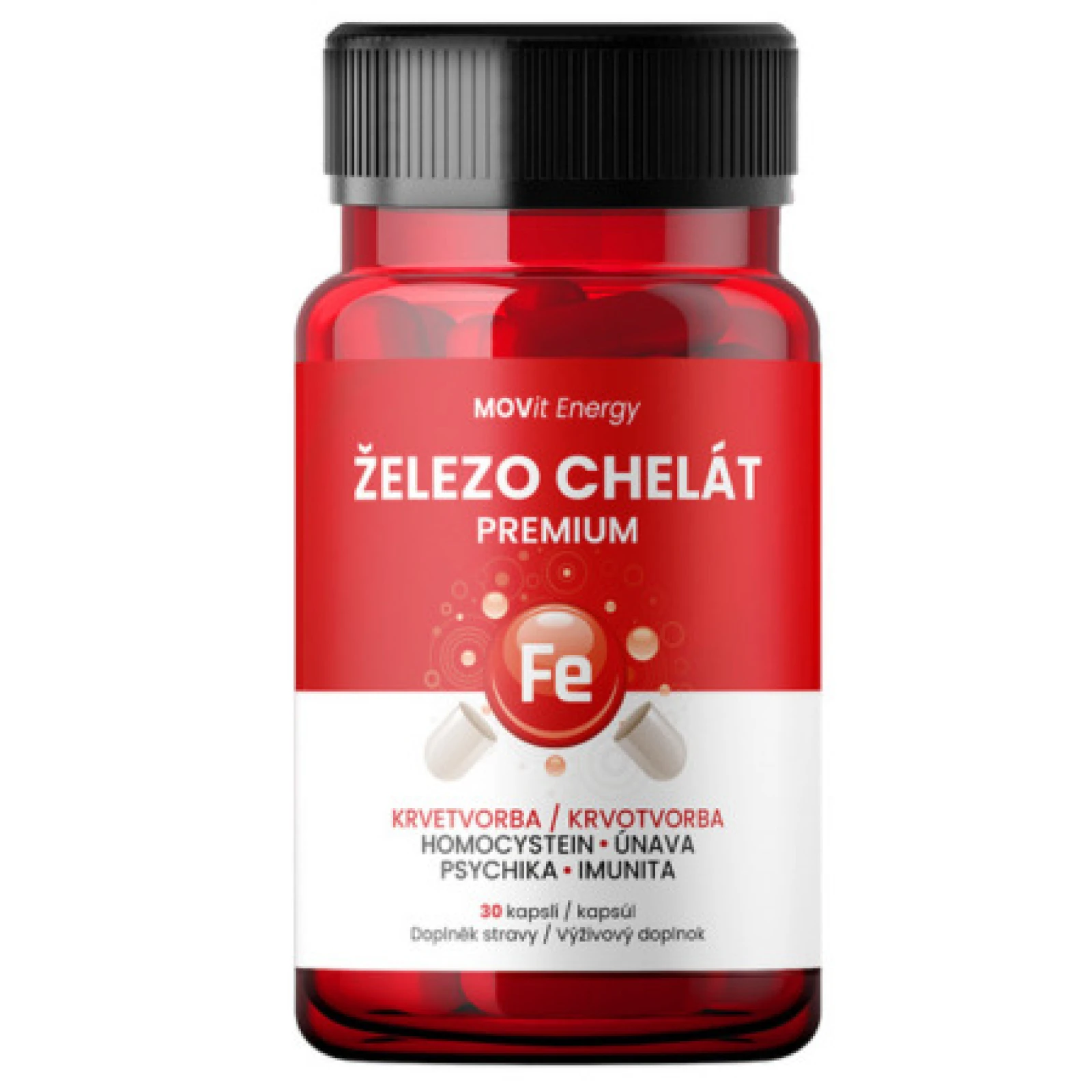 MOVIT Železo chelát premium 30 kapsúl · záber 1