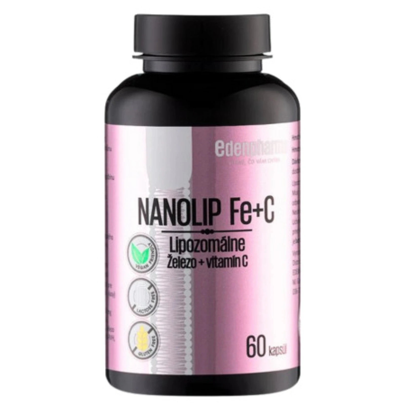EDENPHARMA NANOLIP Fe + C 60 kapsúl · záber 1