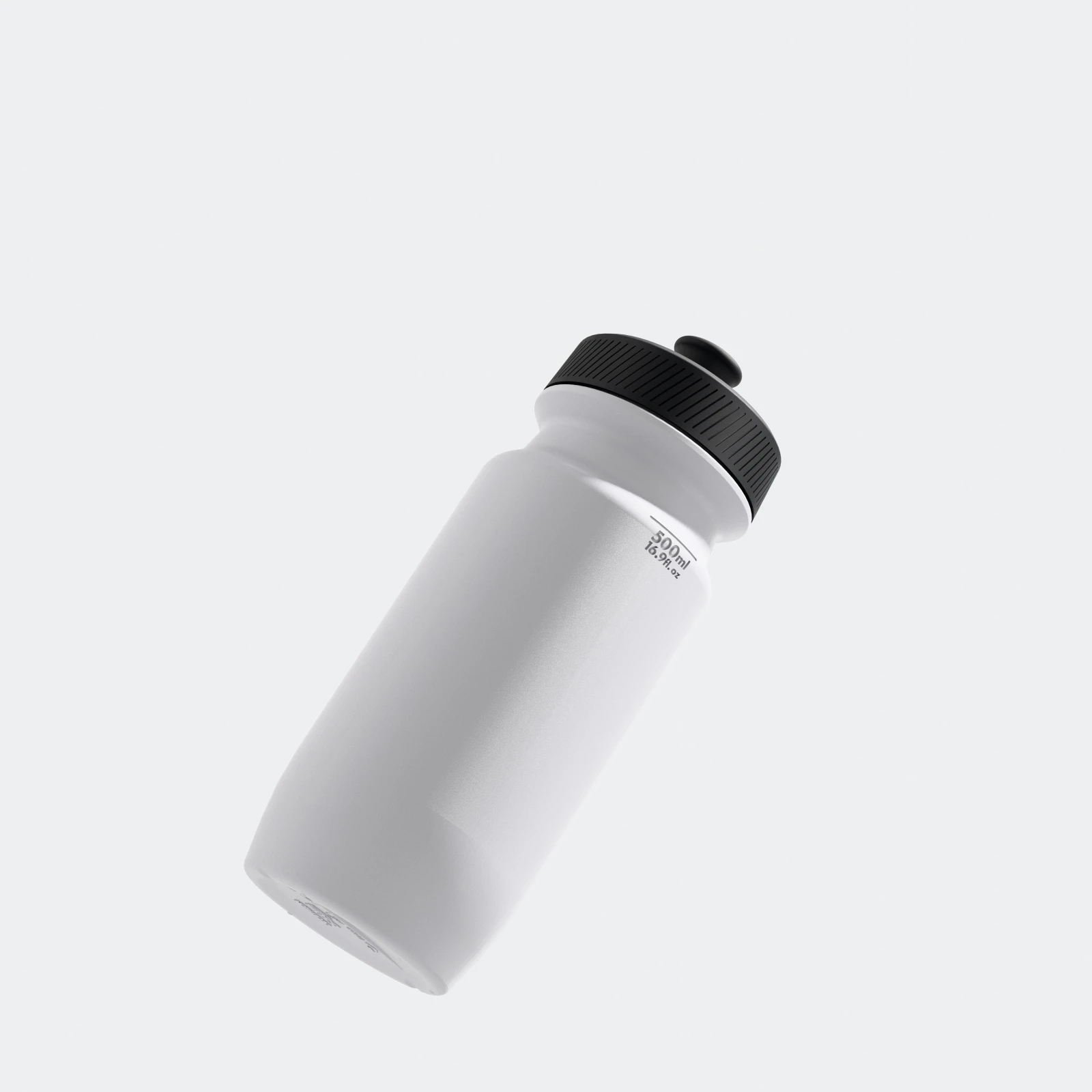 DECATHLON Cyklistická fľaša Essential 550 ml biela bez · záber 2