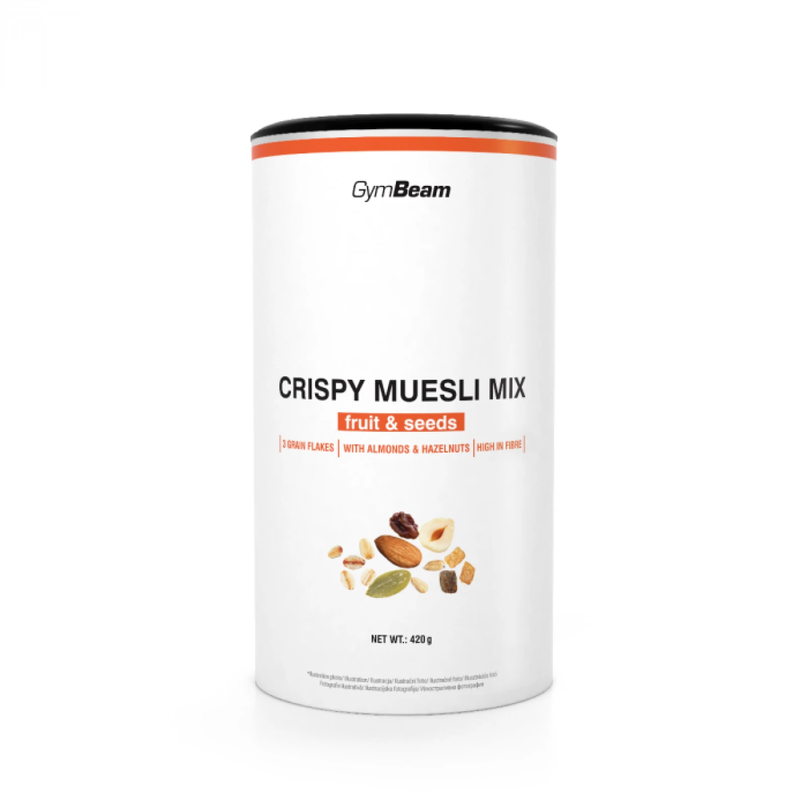 GymBeam Crispy Muesli Mix ovocie a semienka · záber 1