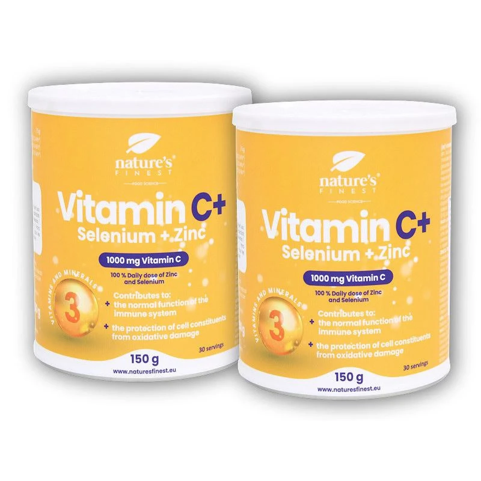 Natures Finest 2x Vitamin C + Selenium + Zinc 150g · záber 1