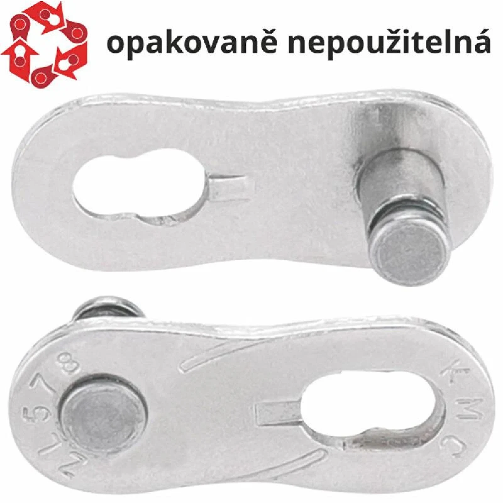 Kmc spojka řetězu Z1eHX single speed EPT · záber 1