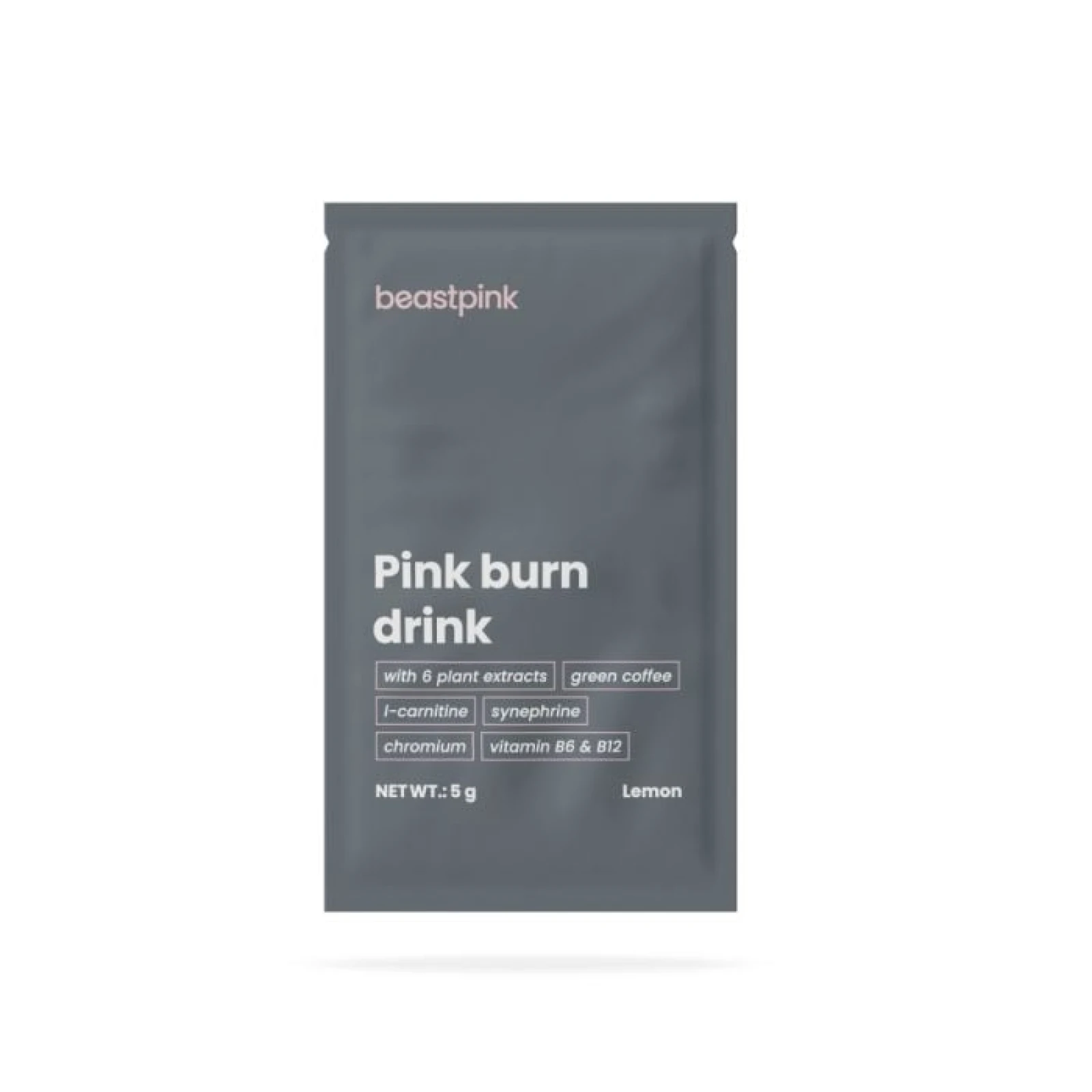GymBeam Sample Pink burn drink citrón · záber 1