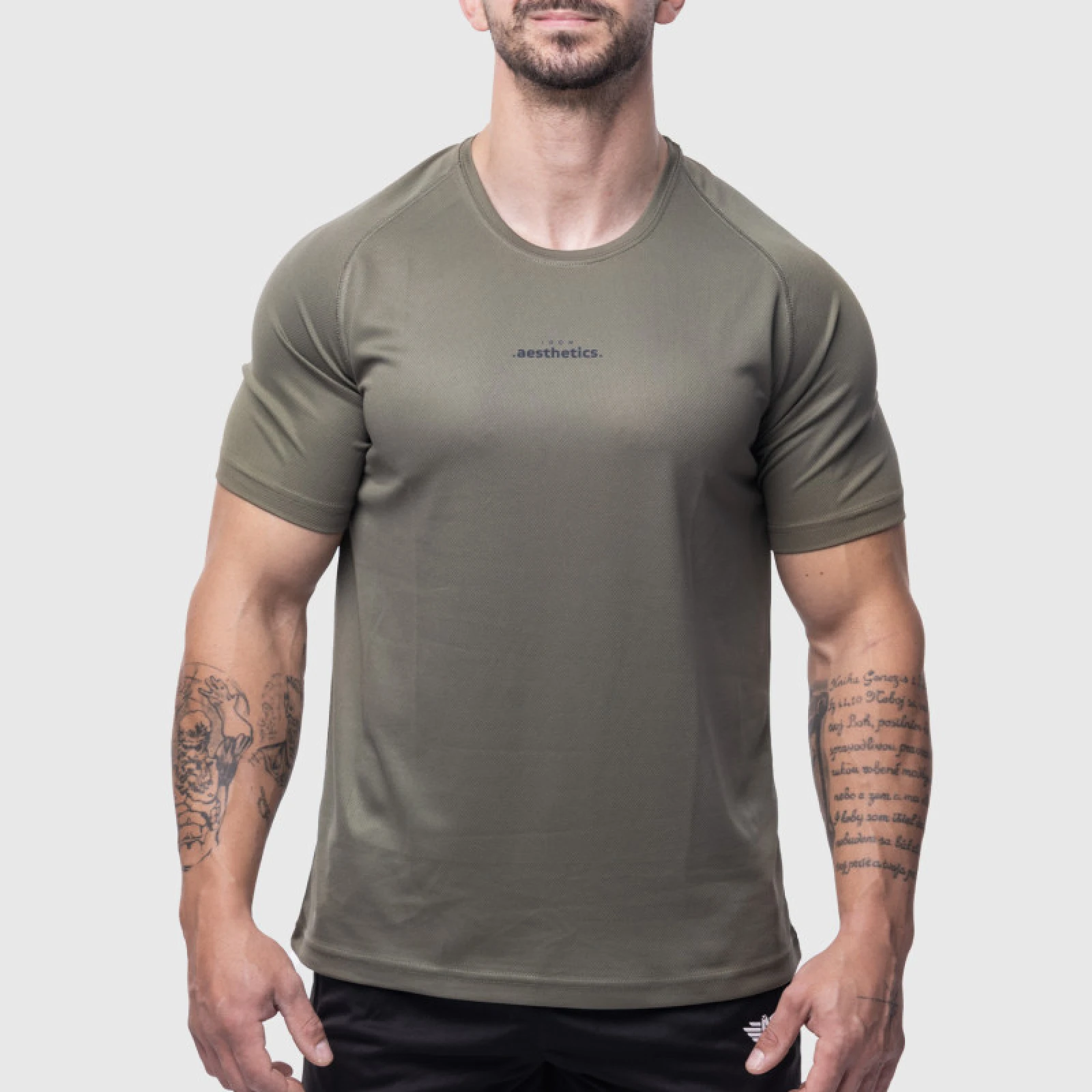 Pánske športové tričko Iron Aesthetics Training, zelené · záber 1