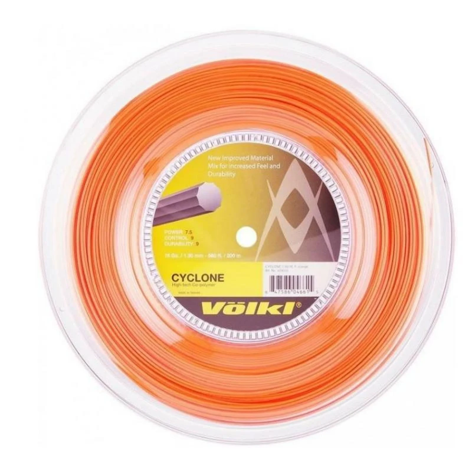Volkl Cyclone oranžový tenisový výplet · záber 1