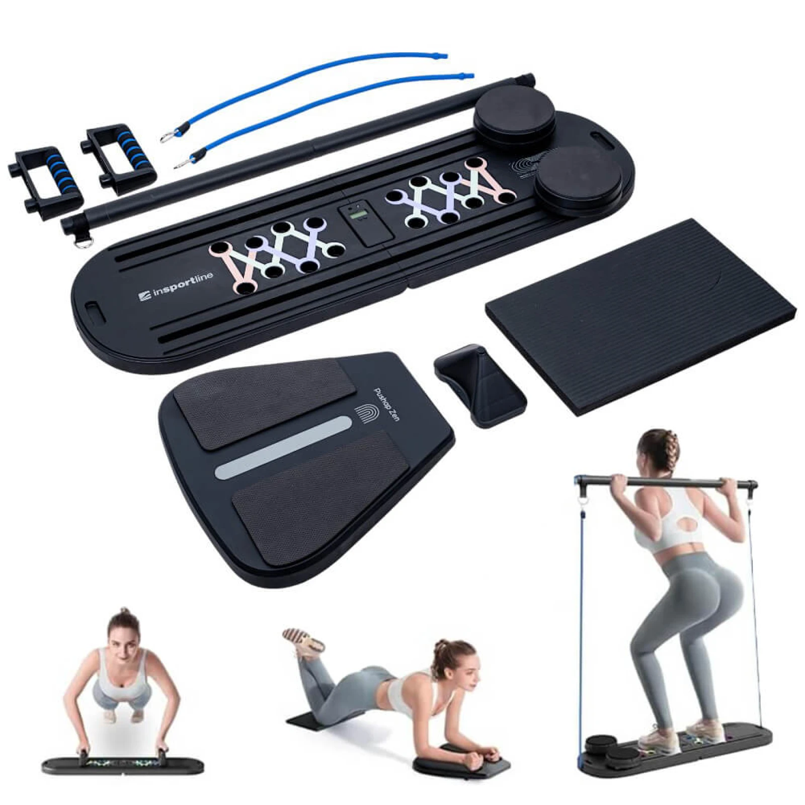 Multifunkčná doska na kľuky a pilates inSPORTline Pushap Zen · záber 1