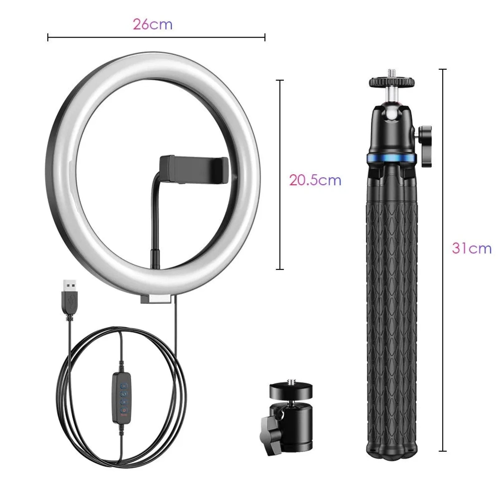 Apexel Apexel Ring Light · záber 3