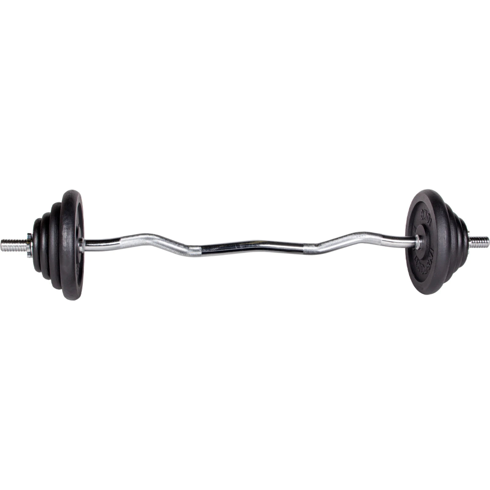 Nakladací činkový set inSPORTline Castblack 120 cm/30 mm 45 kg · záber 2