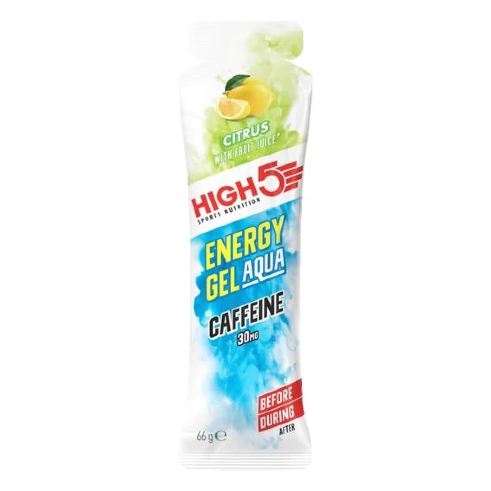 HIGH5 Energy Gel Aqua Caffeine 66g - Barva: Vícebarevná | Příchuť: Citrus · záber 1