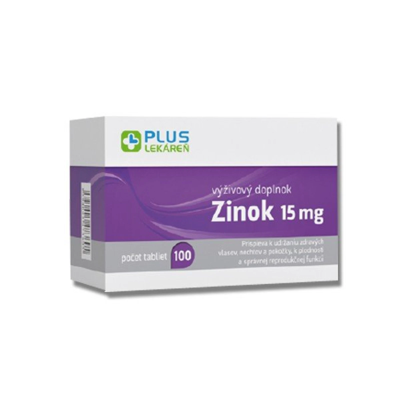 Plus Lekáreň Zinok 15 mg 100 tbl · záber 1