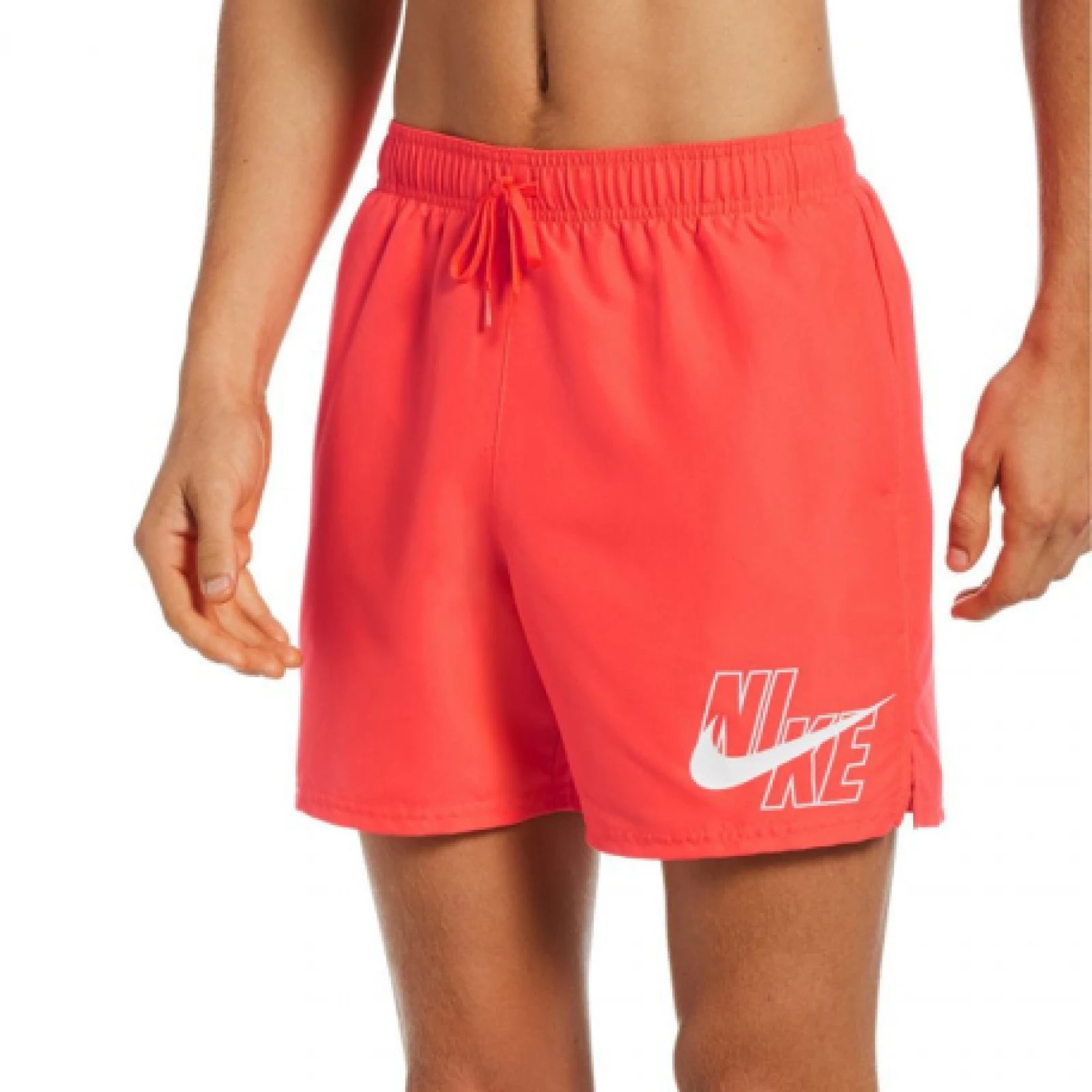 Pánske plavky NIKE SWIM Logo Lap 5 inch-631- Bright Crimson - Pohlavie: Muzi · záber 1