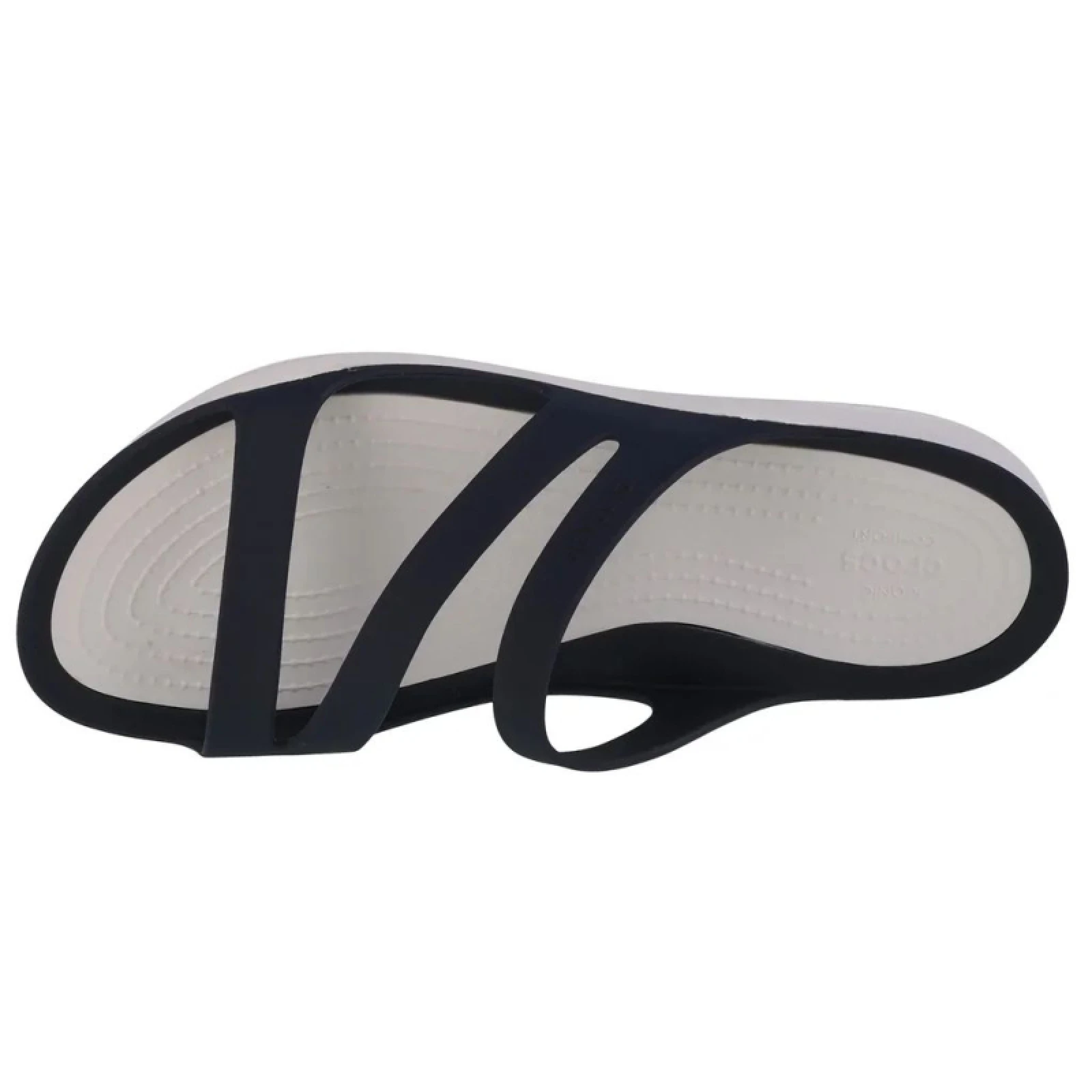 Dámske šlapky (plážová obuv) CROCS Swiftwater Sandal W navy white - Farba: biela · záber 3