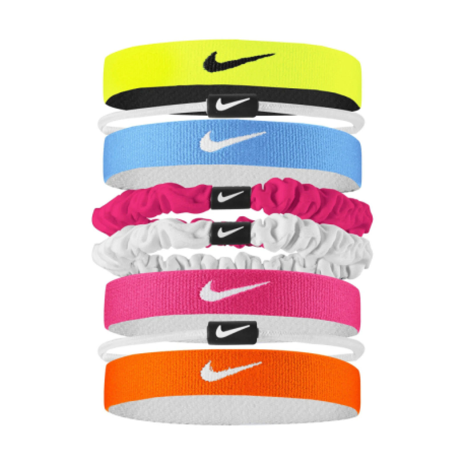 Dámska čelenka NIKE MW HEAD TIES 8PK VT WH BK · záber 1