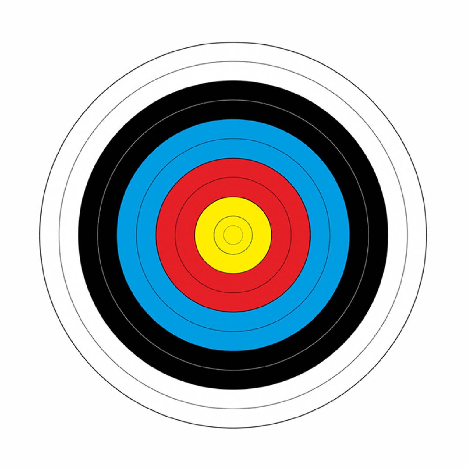 Yate Papírový terč Yate průměr 80 cm 10 ks · záber 1