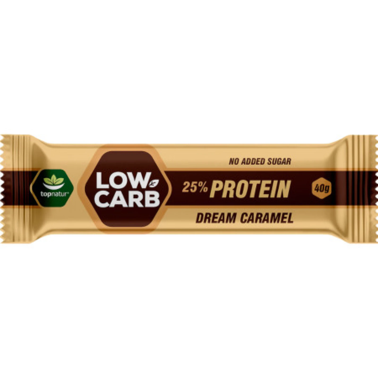 TOPNATUR Low carb proteínová tyčinka karamel 40 g · záber 2