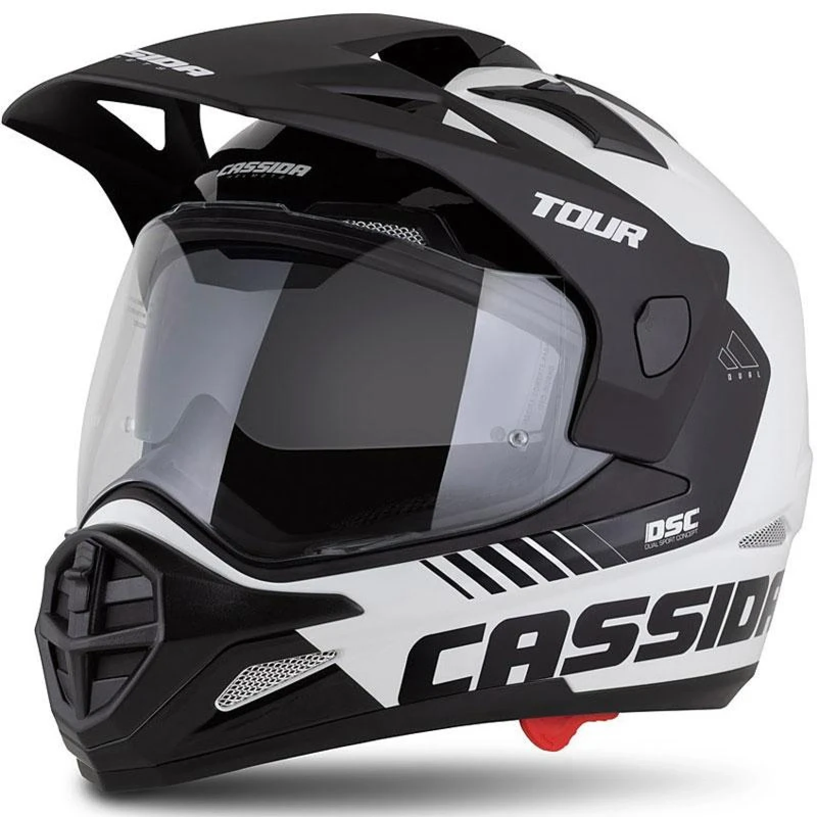Cassida Enduro přilba Tour 2.0 Dual - Barva: biela · záber 1