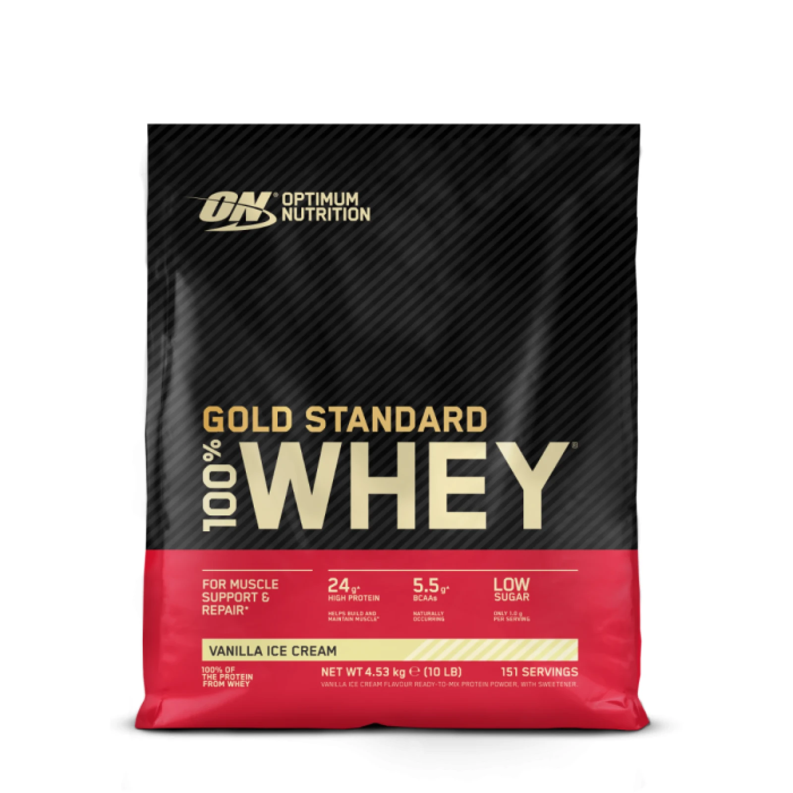 Optimum Nutrition 100 Whey Gold Standard vanilková zmrzlina · záber 5