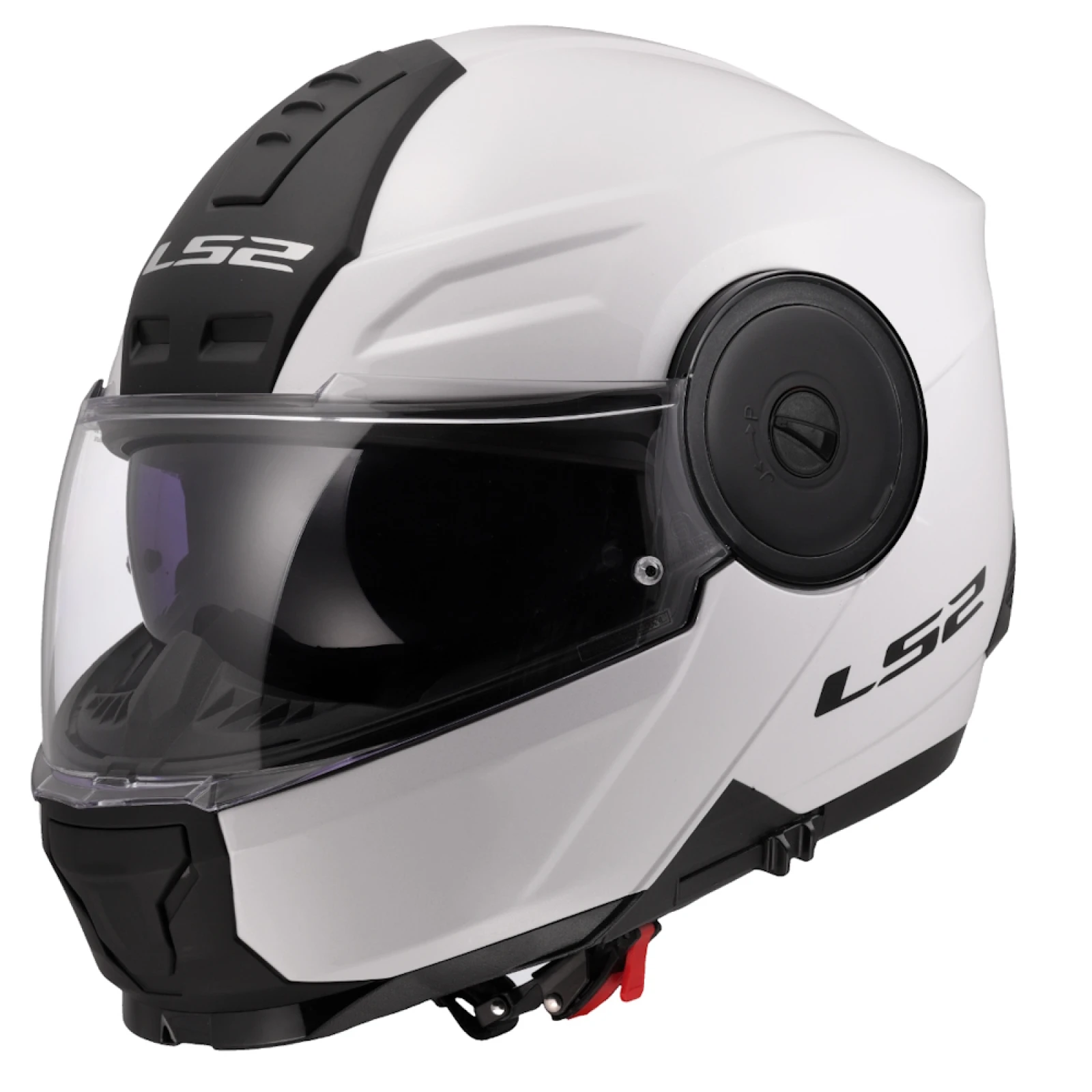 LS2 FF902 Scope II Solid Gloss White L (59-60) - Veľkosť: 59-60, L · záber 1