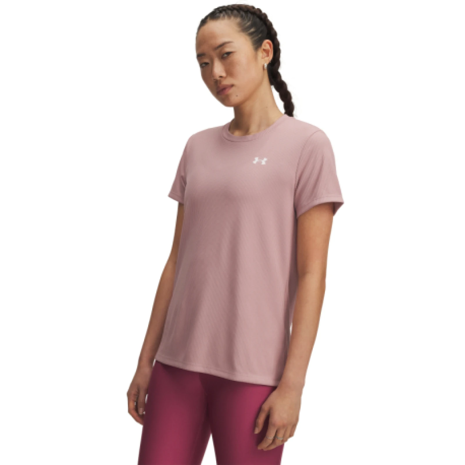 Dámske tréningové tričko s krátkym rukávom UNDER ARMOUR Tech Rib SSC · záber 1