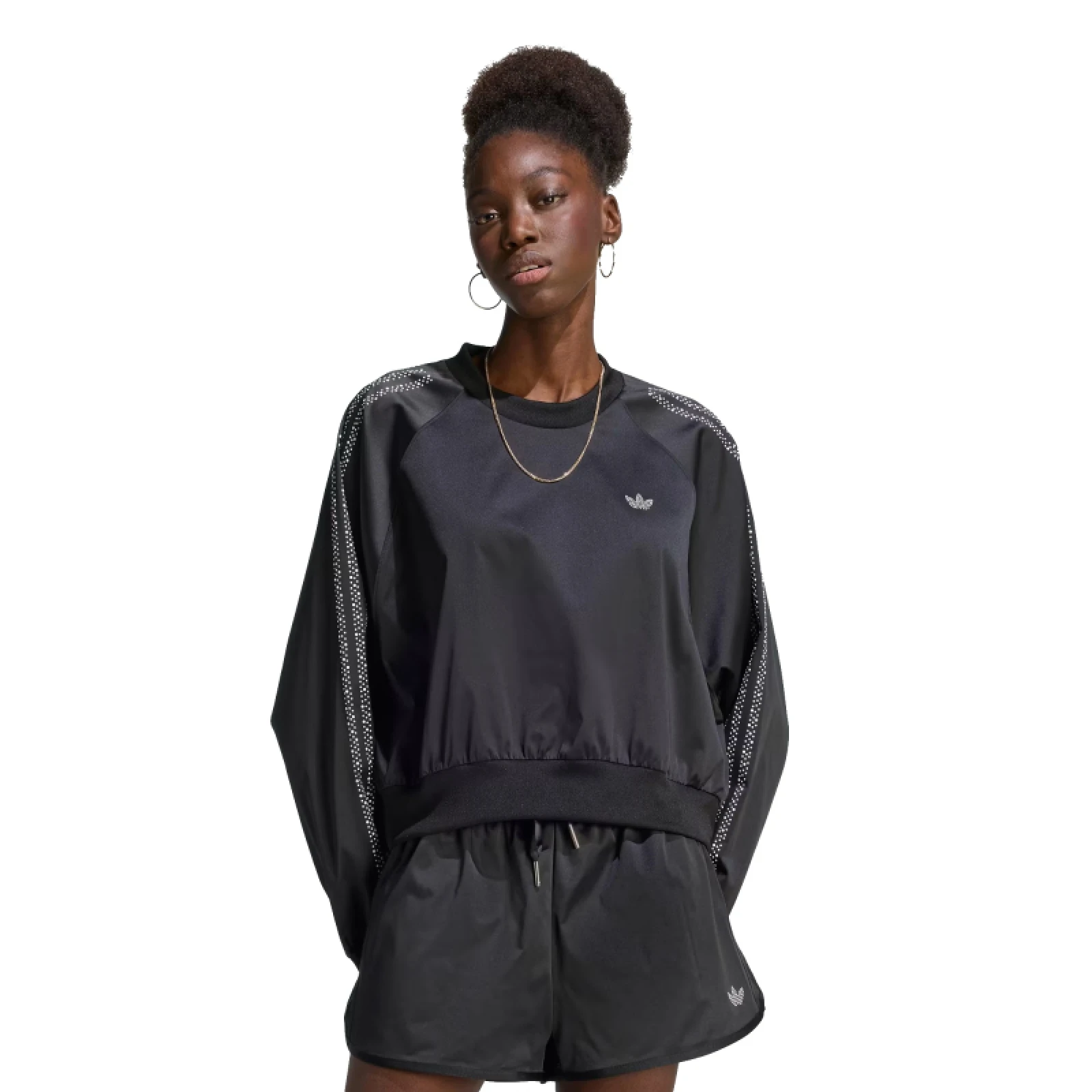 Dámska mikina ADIDAS ORIGINALS PEARL CREW BLACK · záber 2