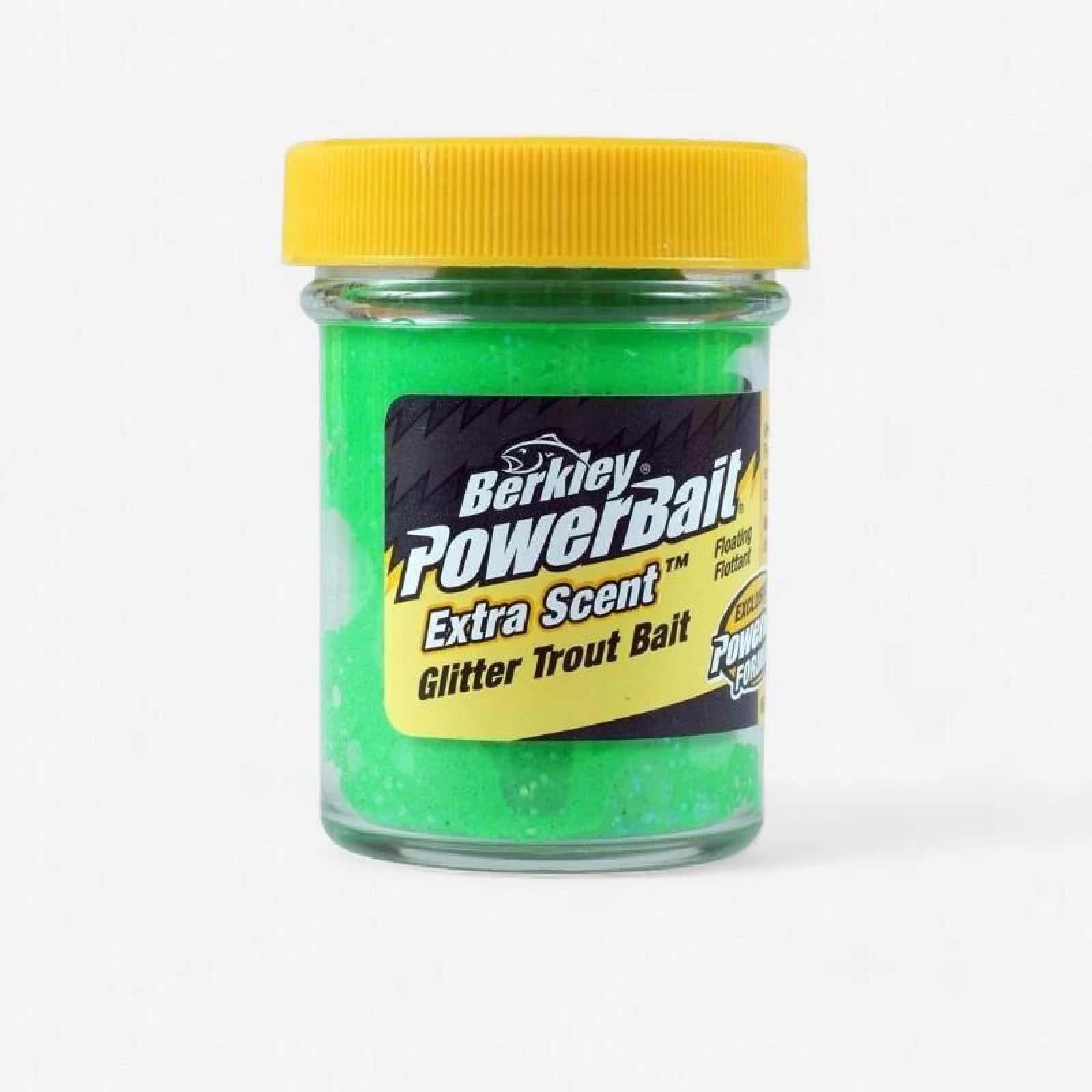 BERKLEY Cesto na lov pstruhov v rybníku zelené s flitrami 50 g NO SIZE · záber 1