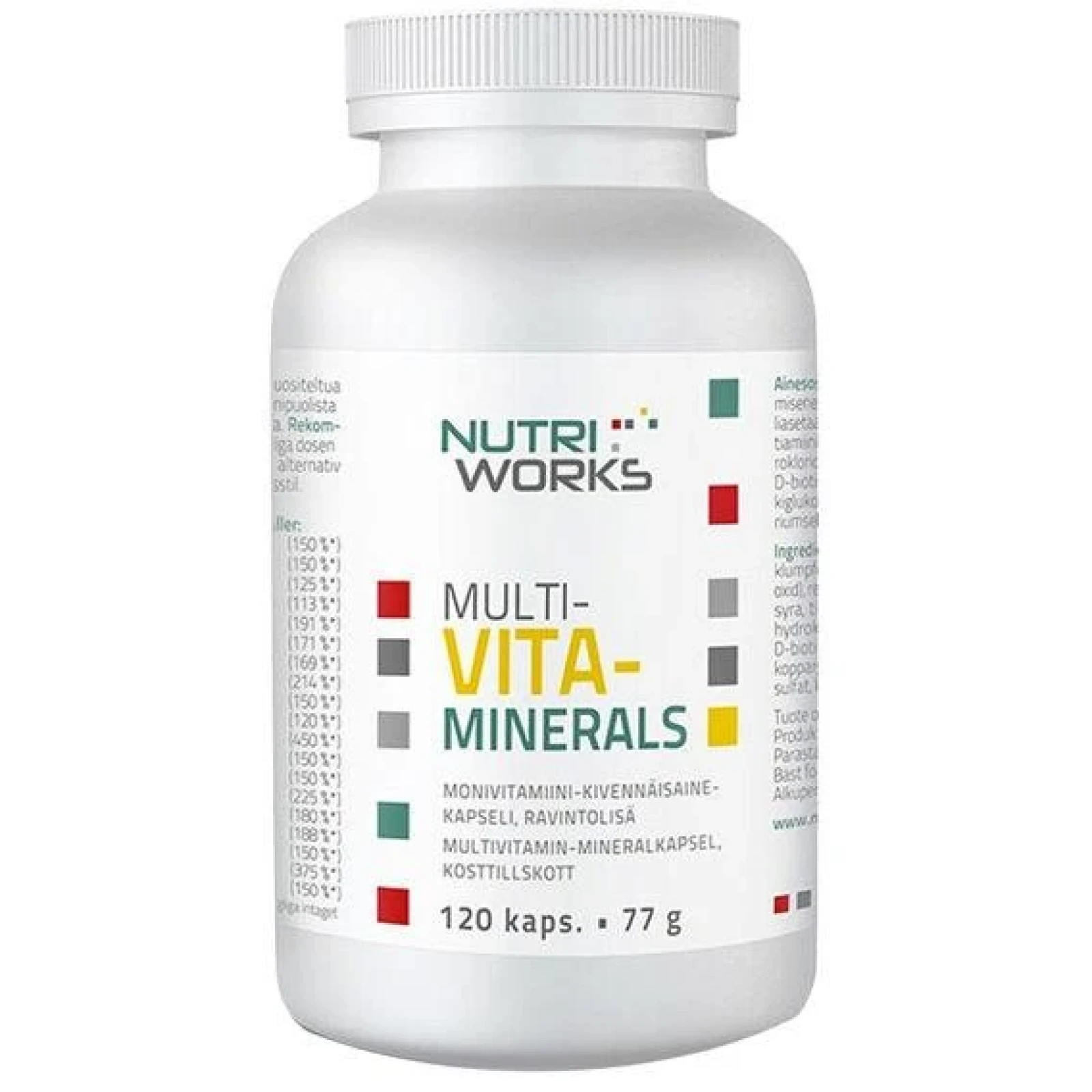 NutriWorks Multivitaminerals 120 kapslí · záber 1