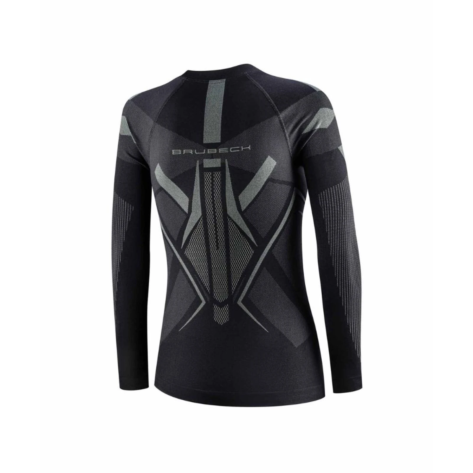 Brubeck Dry s dlouhým rukávem LS1736W BLACK / GRAPHITE - M - Veľkosť: M | Farba: čierna · záber 4