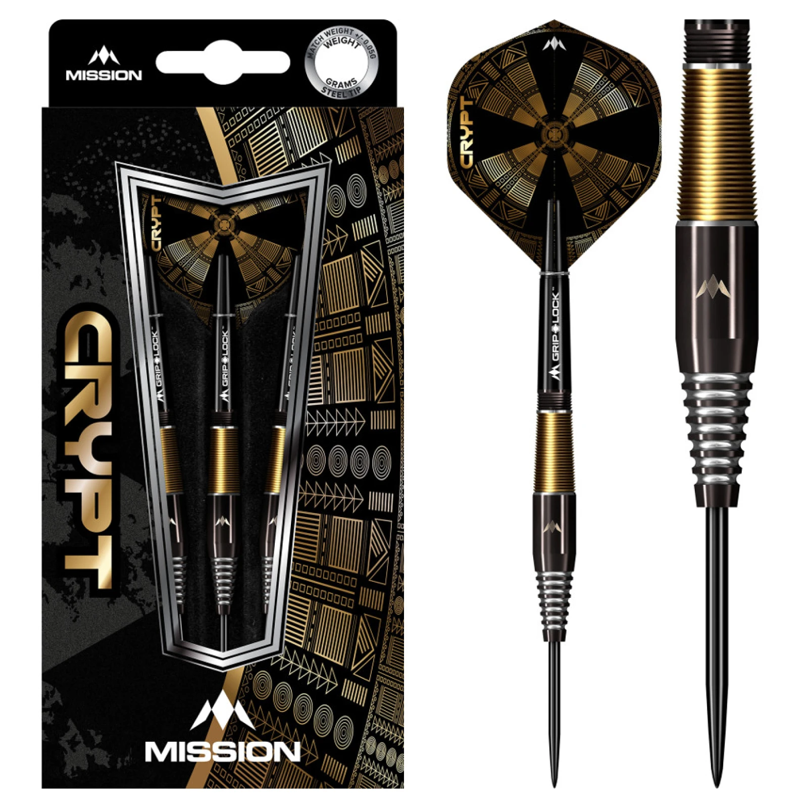 Mission Crypt Black & Gold PVD M2 90% Steel 23 g · záber 3
