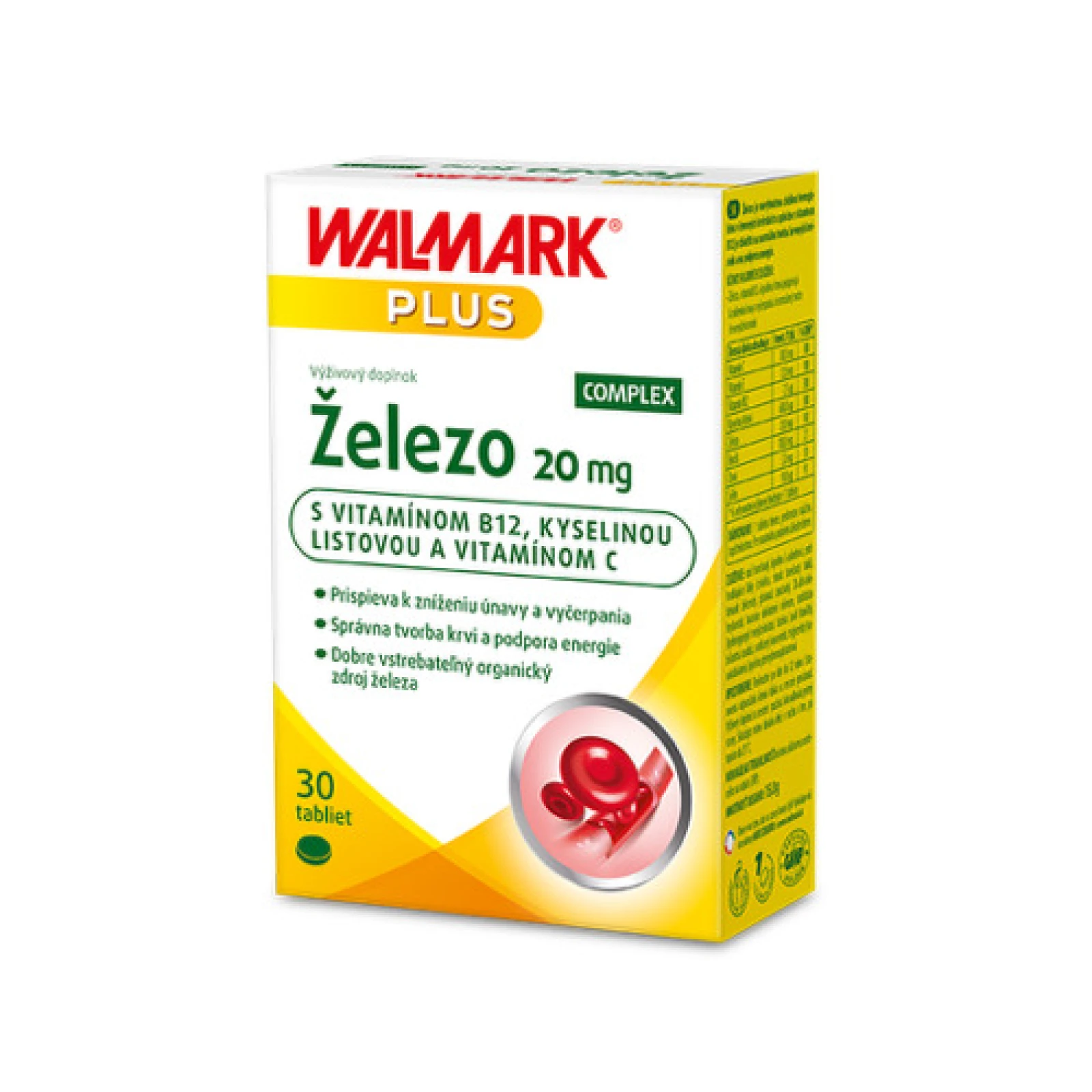 WALMARK Železo complex 20 mg 30 tabliet · záber 1