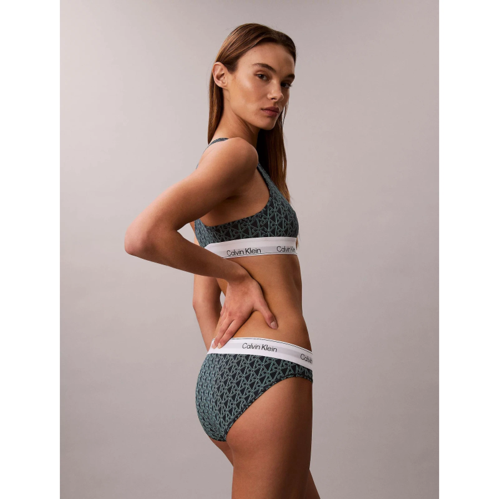 Dámske nohavičky CALVIN KLEIN Bikini Briefs Icon Cotton Modal bijou modern emblem outline stratif · záber 4