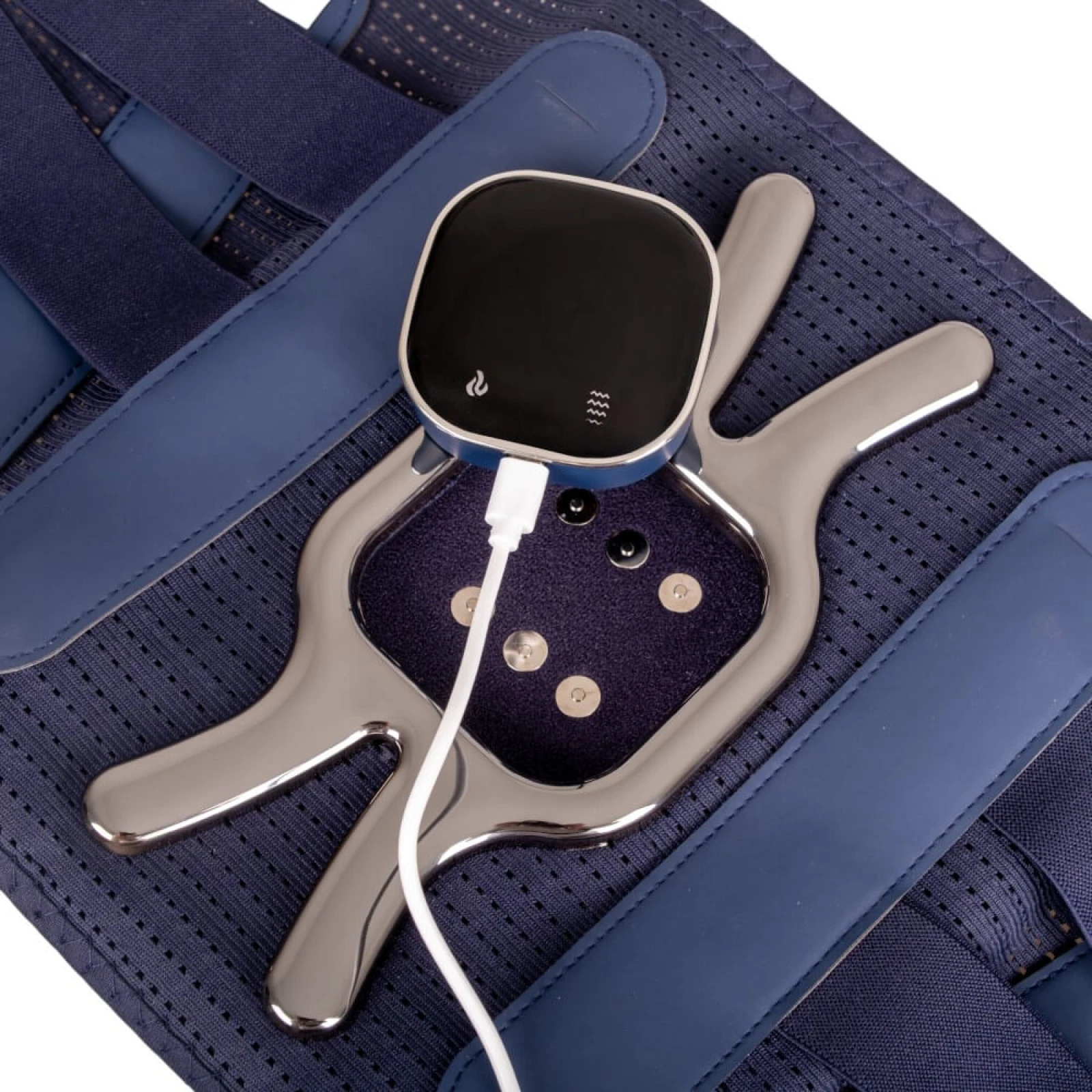 Elektrický masážny a vyhrievací bedrový pás inSPORTline Soncharge · záber 4