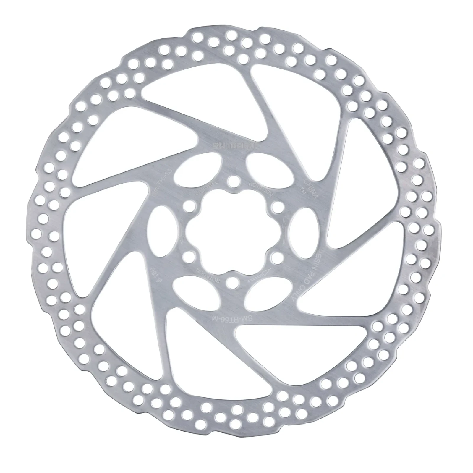 Brzdový kotouč na kolo SHIMANO Kotúč brzdový RT56 180mm 6-dier len pre resin platničky · záber 1