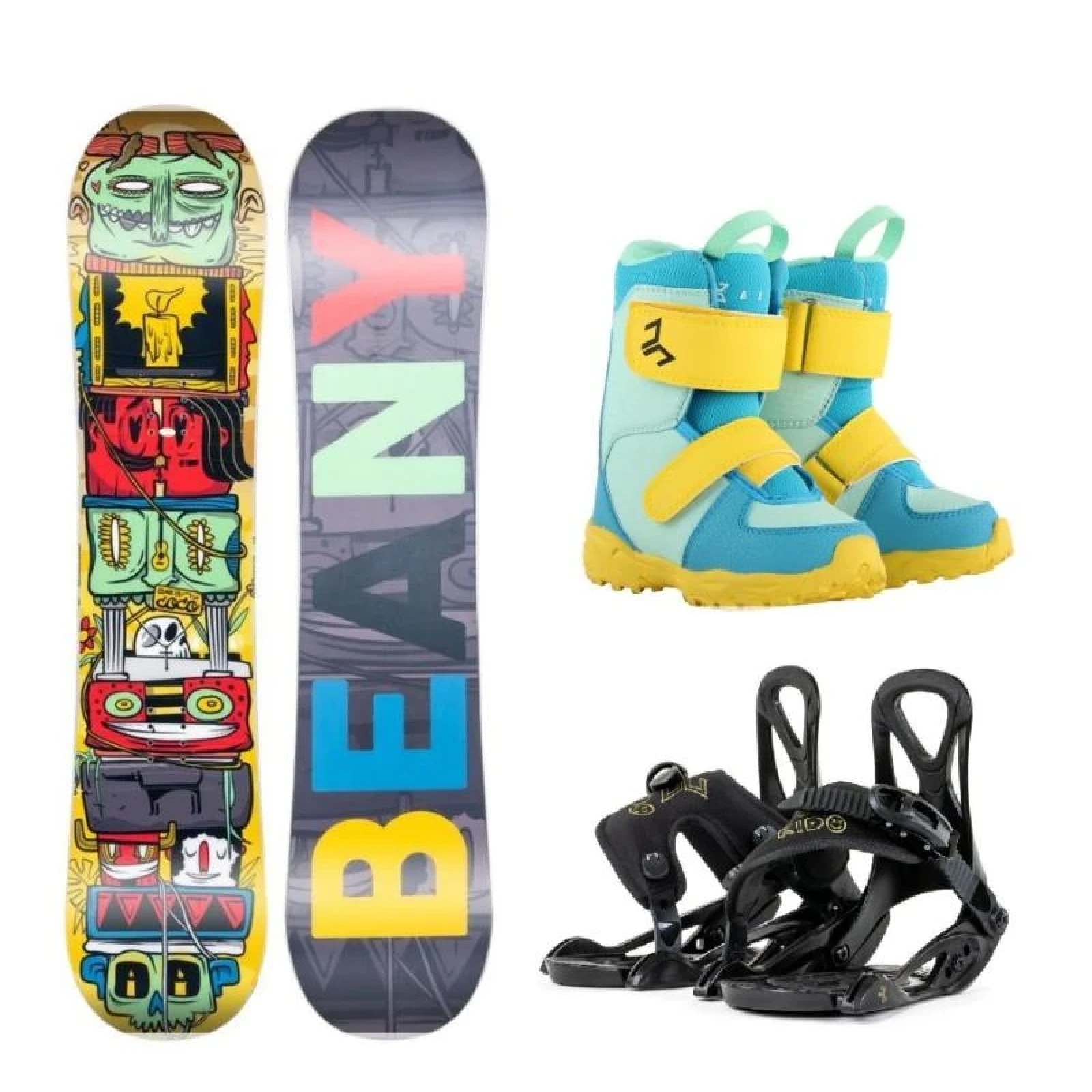 Beany Coco dětský snowboard + Beany Kido vázání + Beany Joker boty · záber 1