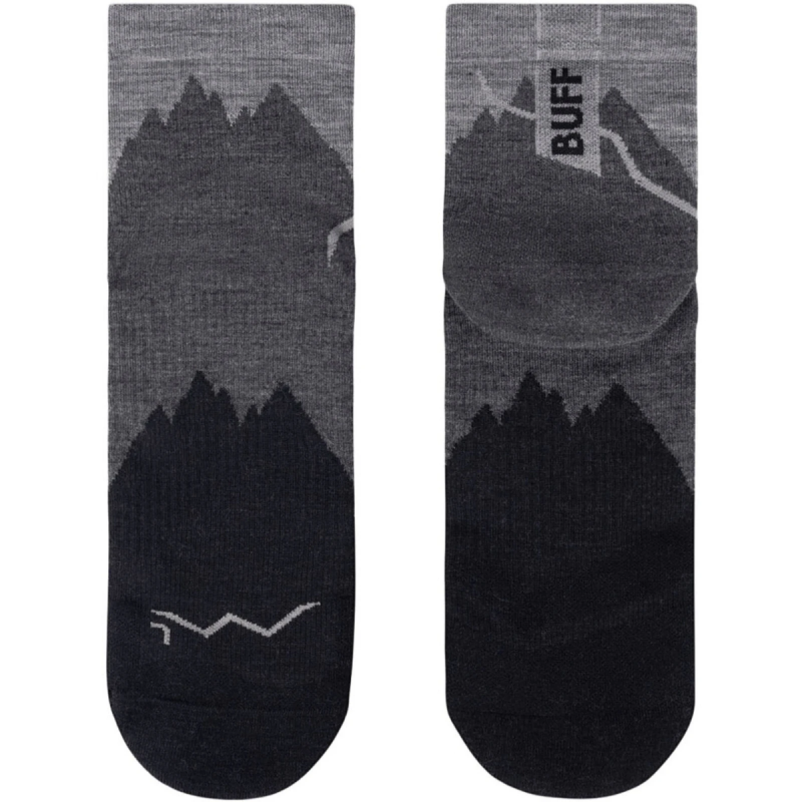 Turistické ponožky BUFF MERINO LIGHTWEIGHT QUARTER SOCK LWQ3 BLACK · záber 2