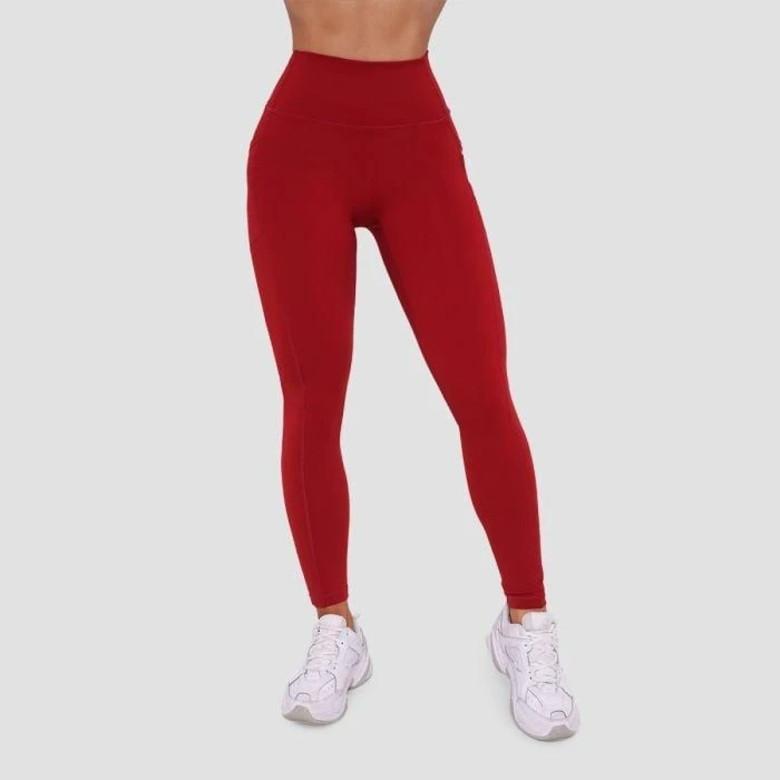 GymBeam Dámské legíny Ignite Dark Red - Velikost: M | Barva: červená | Pohlavie: Dámské | Hmotnost: 0,194 kg | Balení: 80 · záber 11