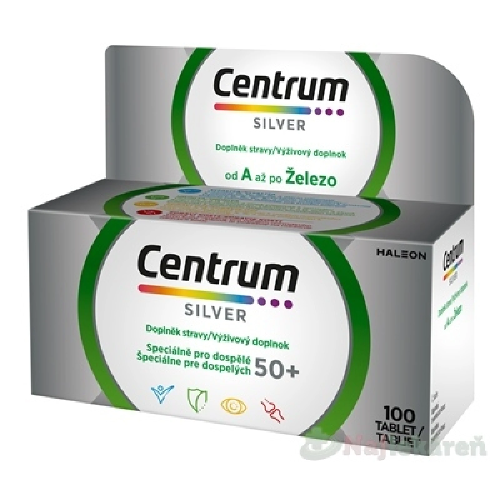 Centrum Silver multivitamín pre starších dospelých nad 50 rokov 100 tabliet · záber 1