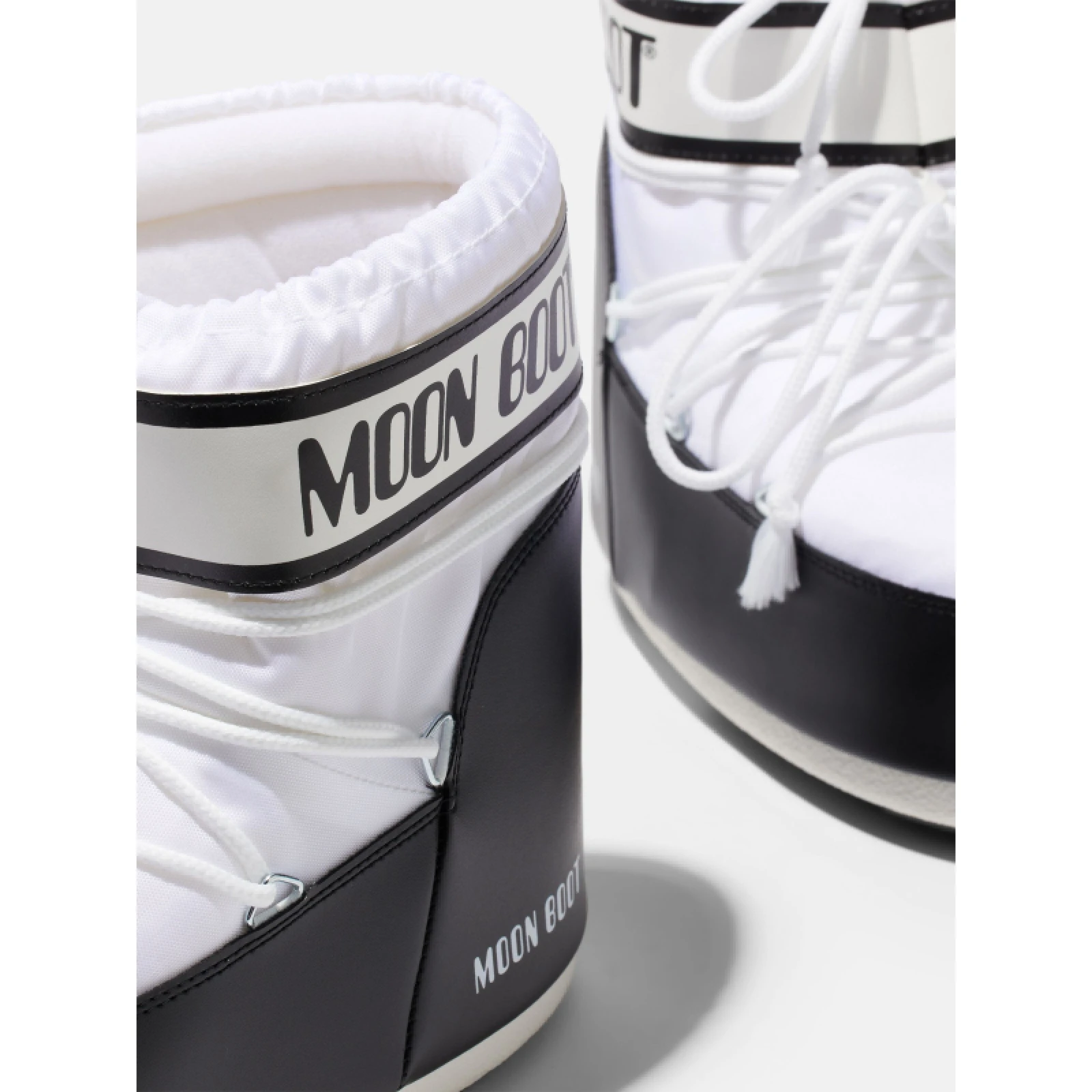Dámske členkové zimné topánky MOON BOOT ICON LOW NYLON, 002 white · záber 3