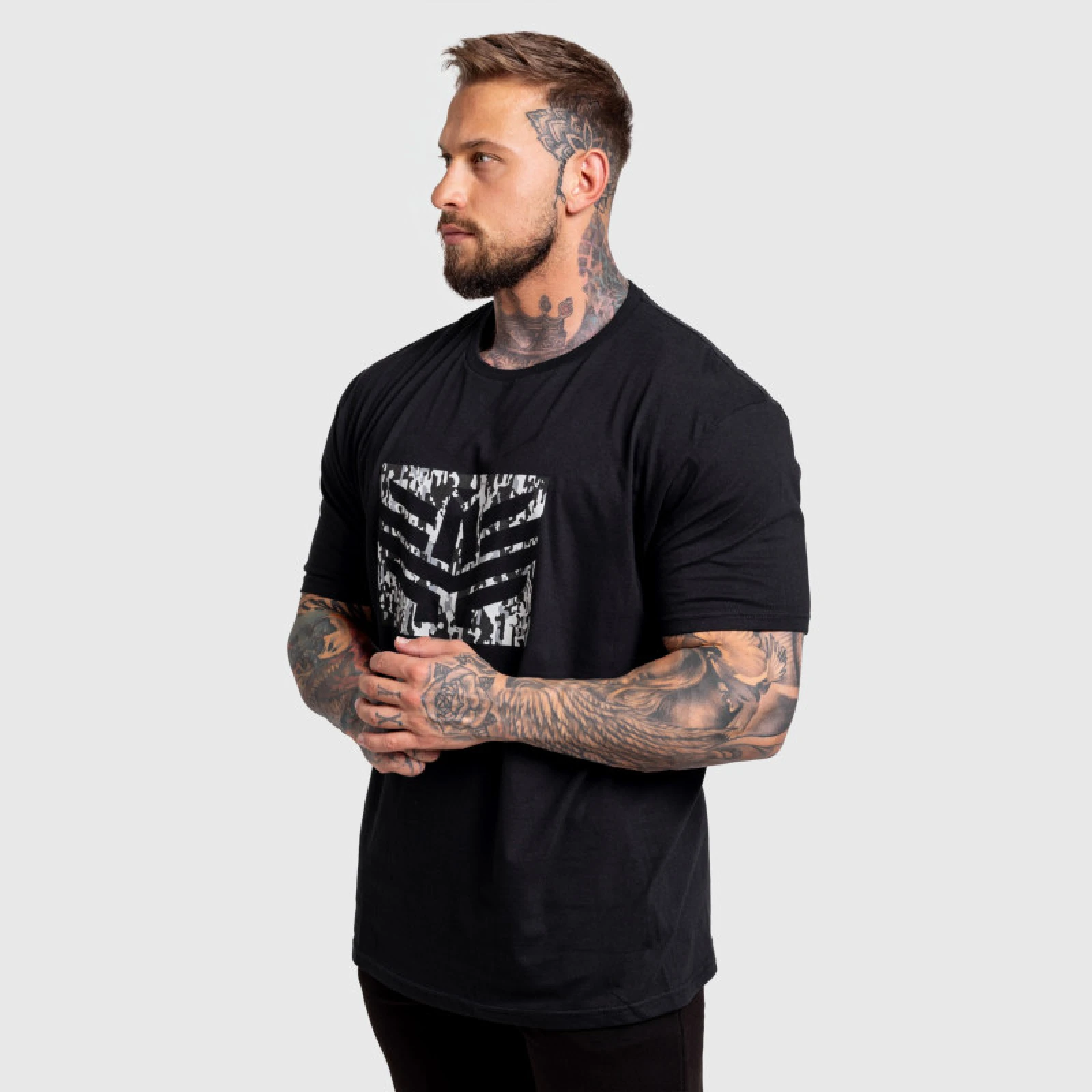 Pánske tričko Iron Aesthetics Tactical, čierne · záber 3