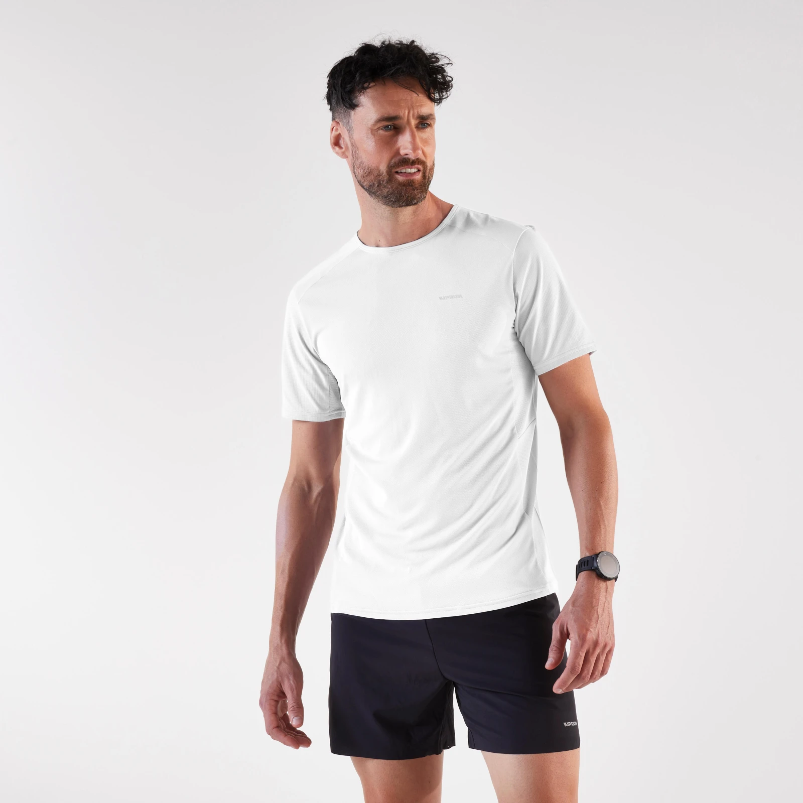 KIPRUN Pánske bežecké tričko Run 900 Light biele L · záber 1